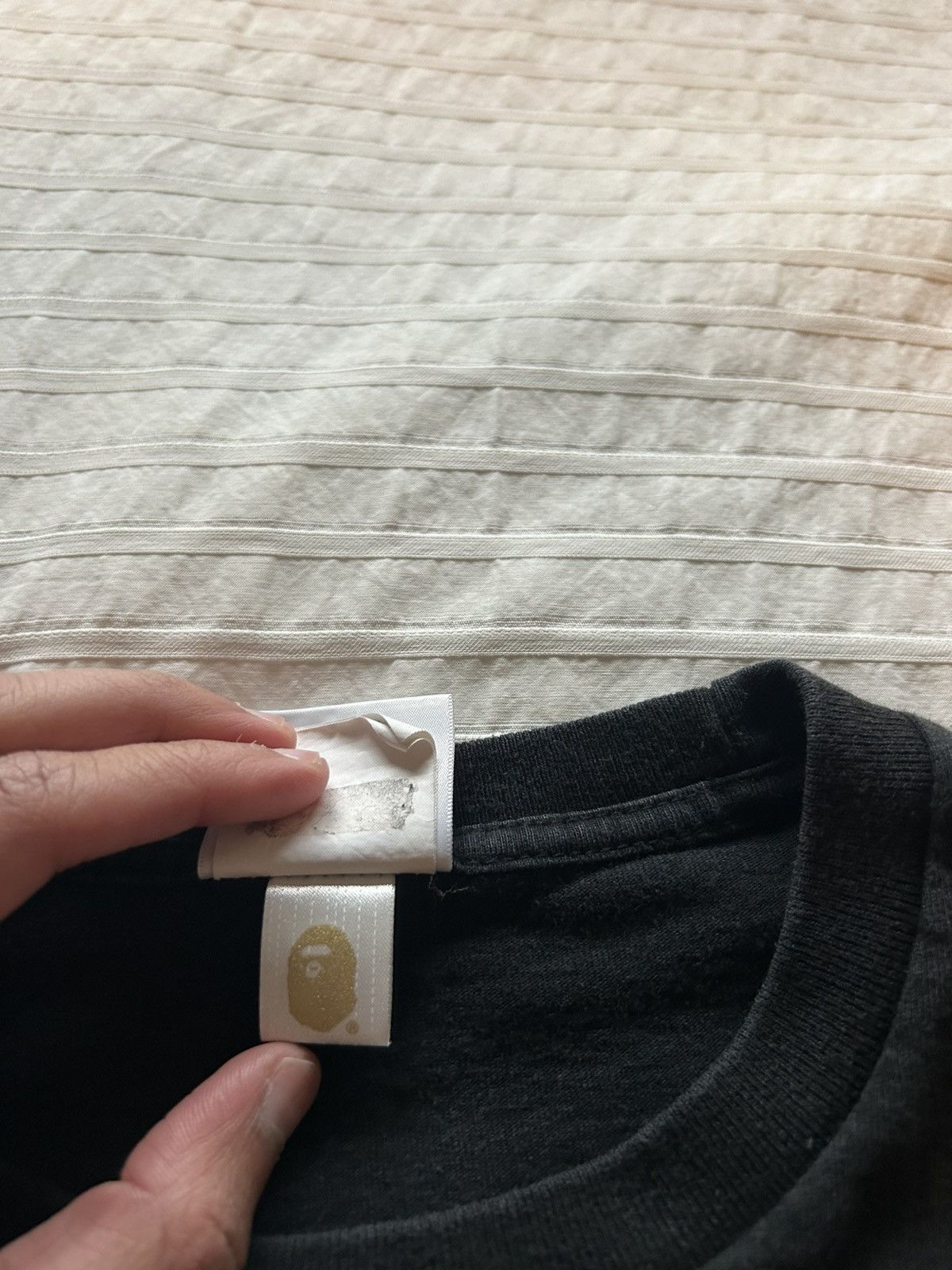 Bape Bape college tshirt black Size US M / EU 48-50 / 2 - 5 Thumbnail
