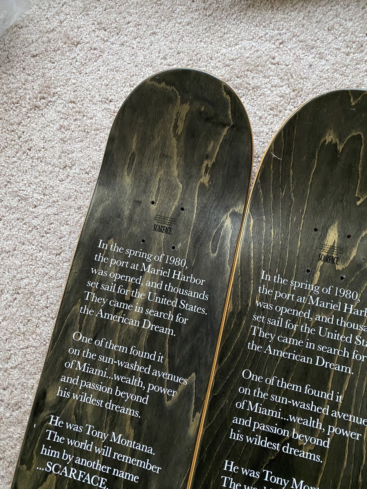 Supreme Supreme Scarface skate deck set of 2 authentic Size ONE SIZE - 12 Thumbnail