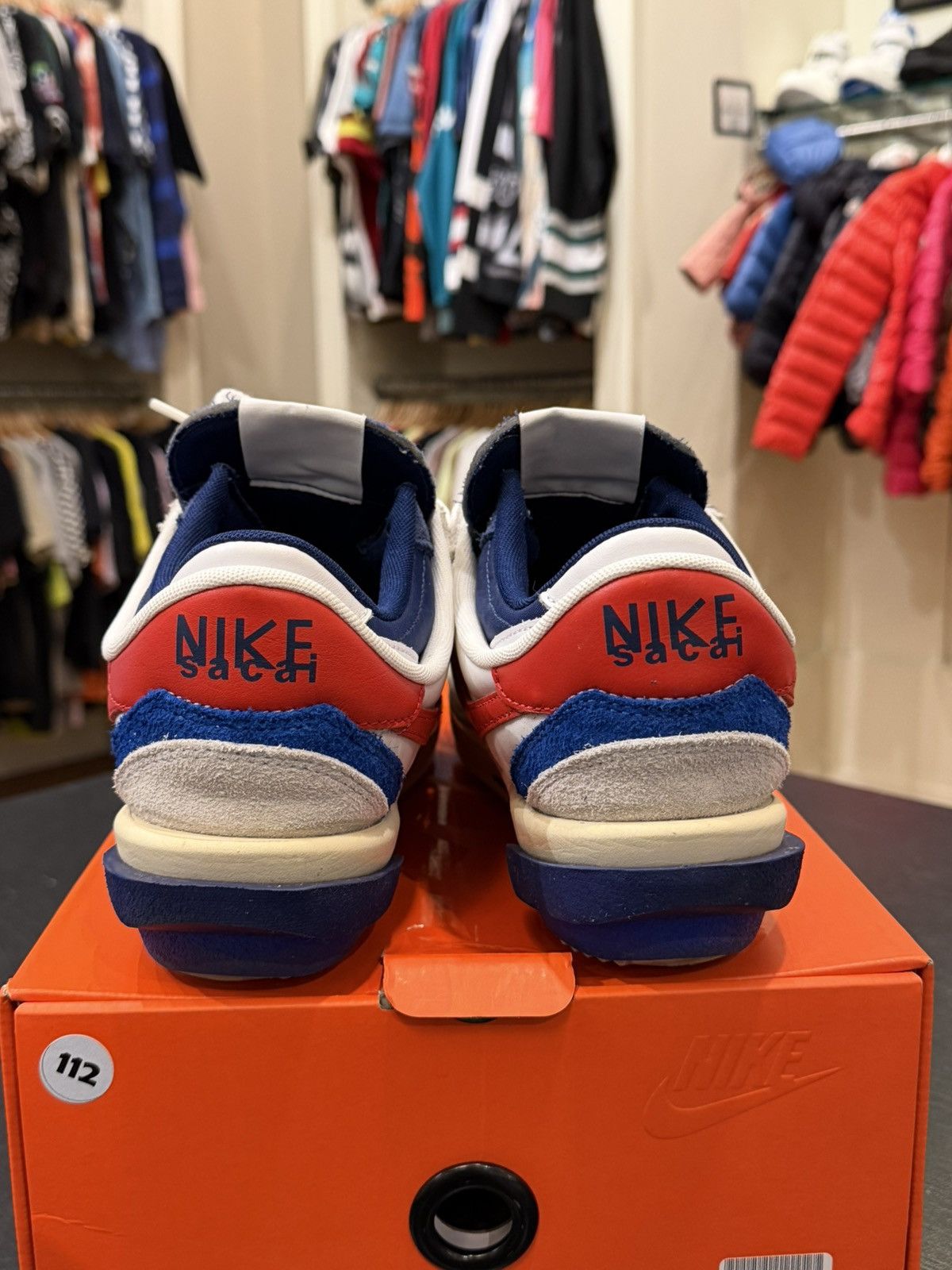 Nike × Sacai Nike Zoom Cortez SP ‘Sacai White University Red Blue’ Size US 10 / EU 43 - 3 Thumbnail