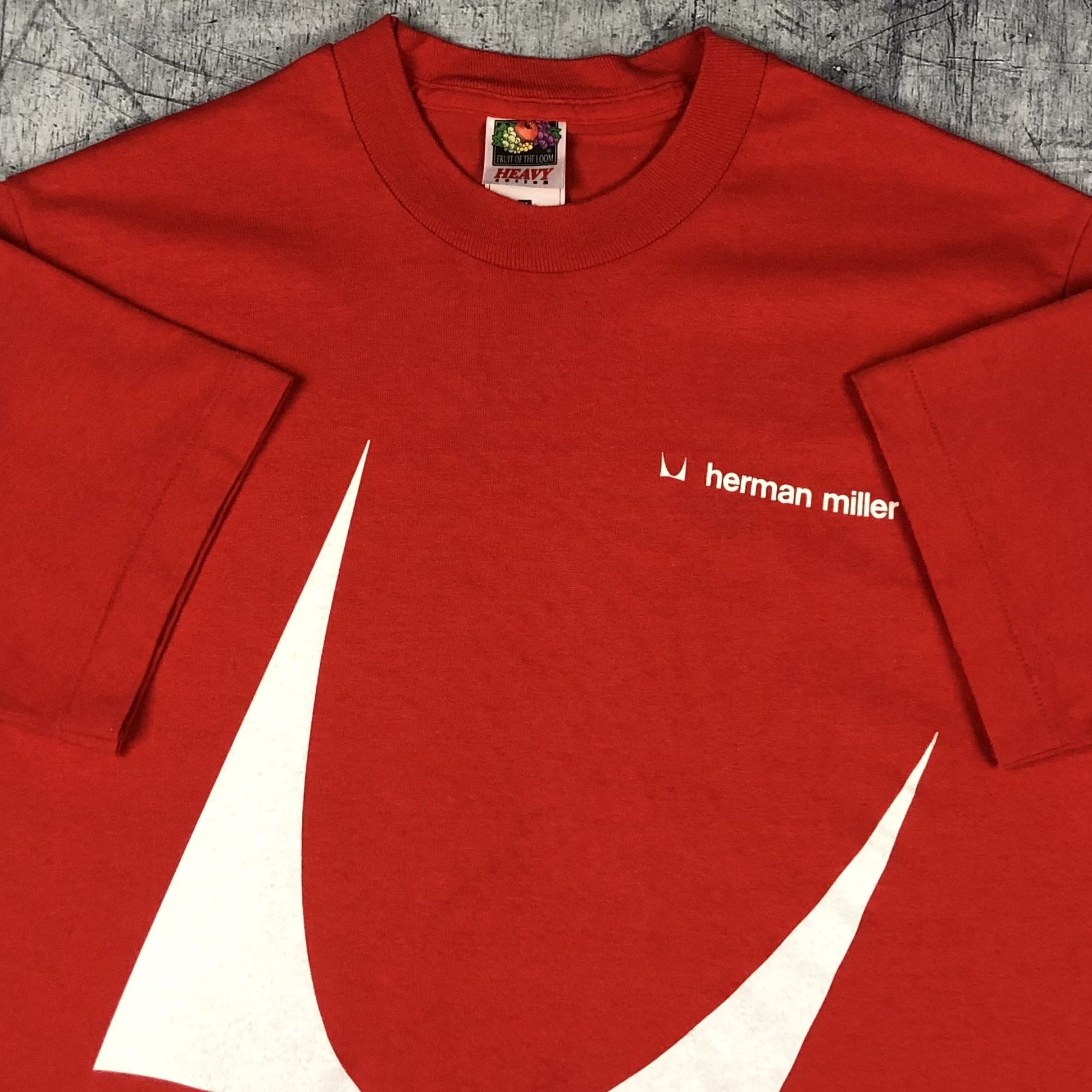 Vintage 90s Herman Miller USA Single Stitch Tee Size US M / EU 48-50 / 2 - 2 Thumbnail