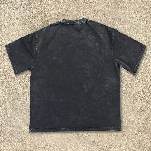 Japanese Brand Adachi x Hada Washed distressed star pattern cotton t-shirt Size US L / EU 52-54 / 3 - 4 Thumbnail