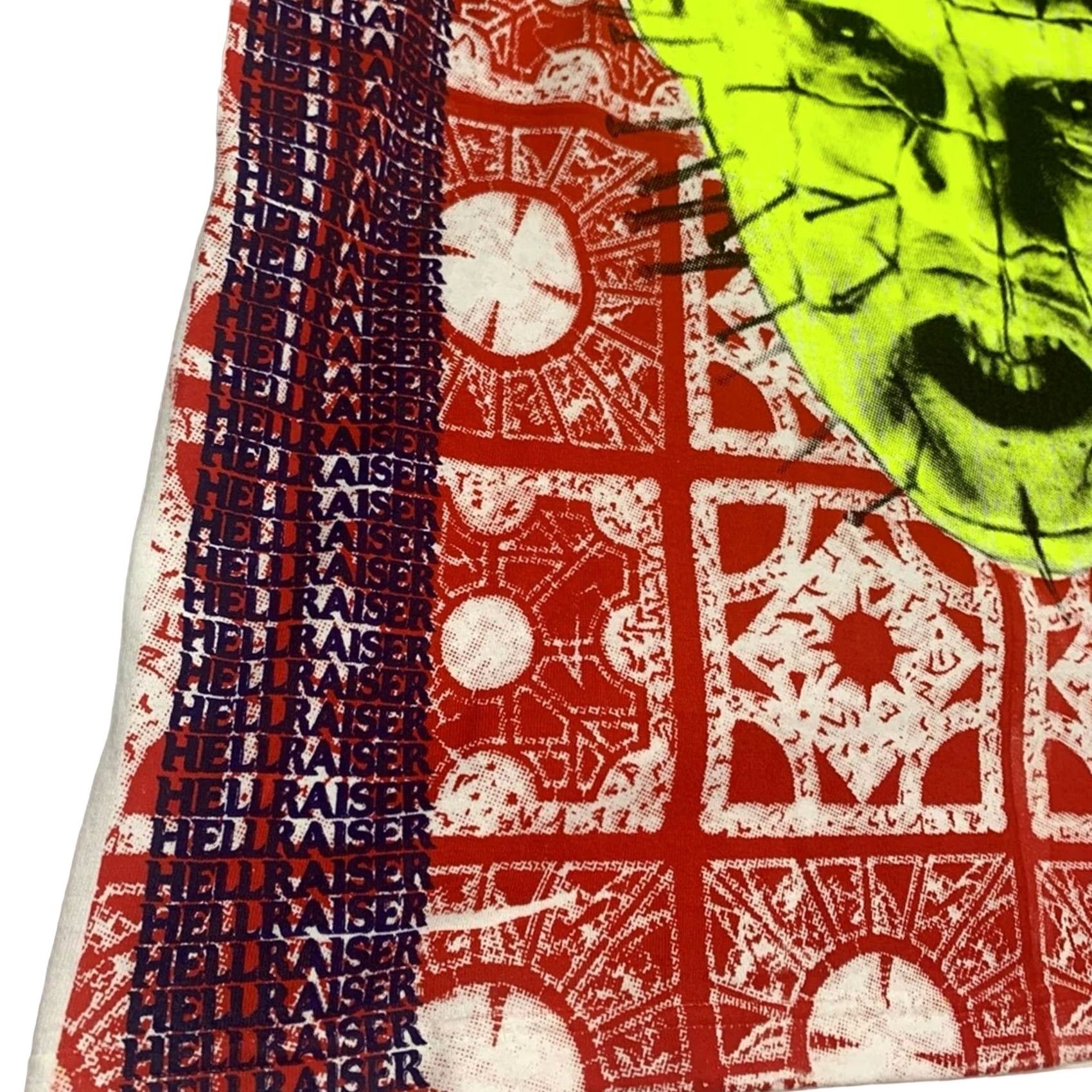 Vintage HELLRAISER PINHEAD GLOW IN DARK ALL OVER PRINT RARE HALLOWEEN SHIRT SIZE XL MENS Size US XL / EU 56 / 4 - 3 Thumbnail