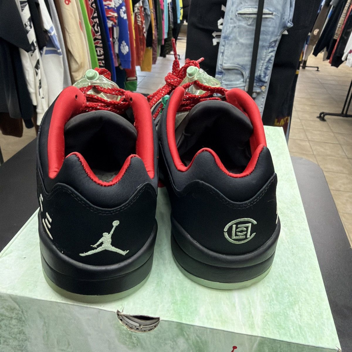 Jordan Brand Air Jordan 5 Retro Low SP Clot Black Jade Men's Size 10 Size US 10 / EU 43 - 8 Thumbnail