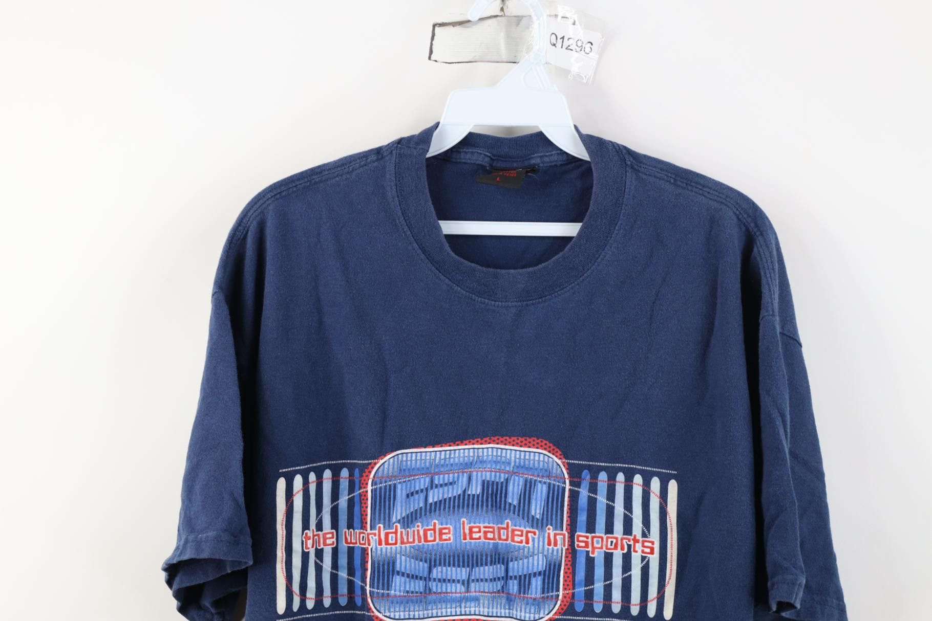 Vintage Vintage 90s Y2K ESPN Worldwide Leader In Sports T-Shirt Blue Size US L / EU 52-54 / 3 - 2 Thumbnail