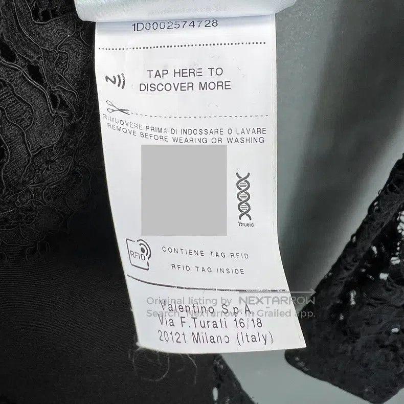 Valentino Valentino Black single-breasted openwork pattern shirt Size S / US 4 / IT 40 - 5 Thumbnail