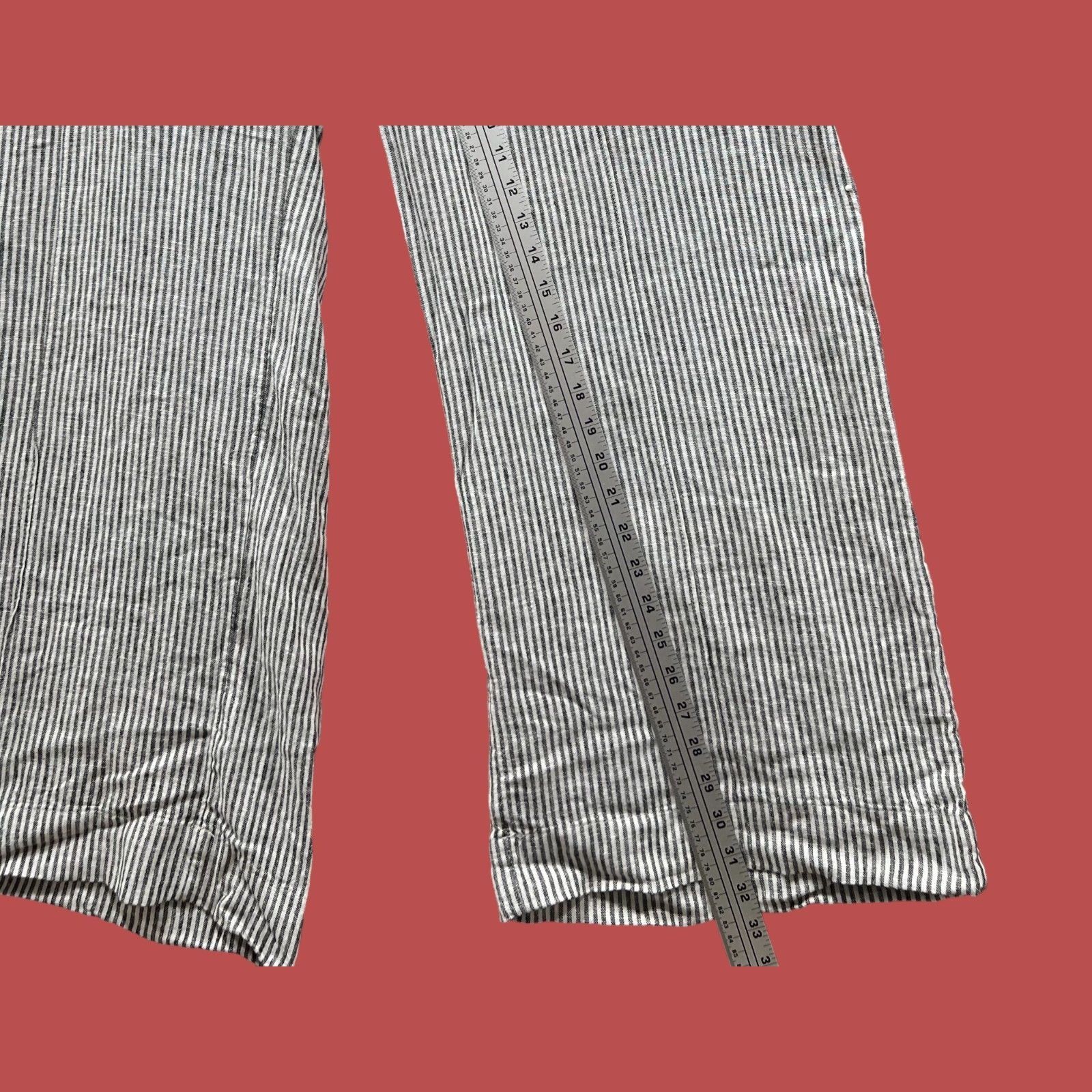 Other A New Day - Women's High-Rise Wide Leg Linen Pants - Black/W Size 38" / US 16 / IT 52 - 9 Thumbnail