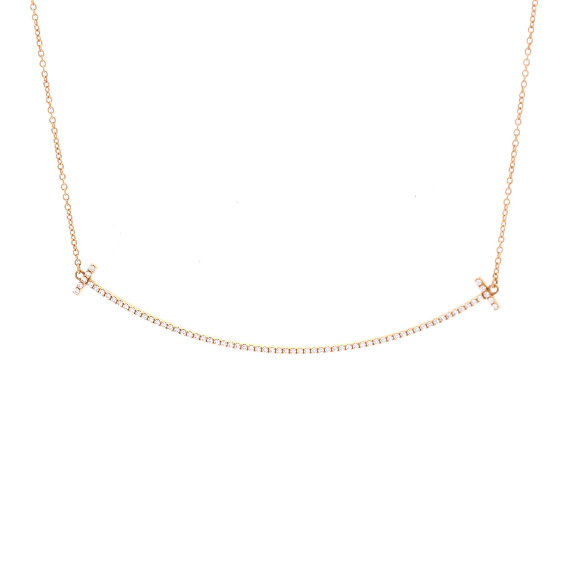 Tiffany & Co. T Smile Pendant Necklace Size ONE SIZE - 1 Thumbnail