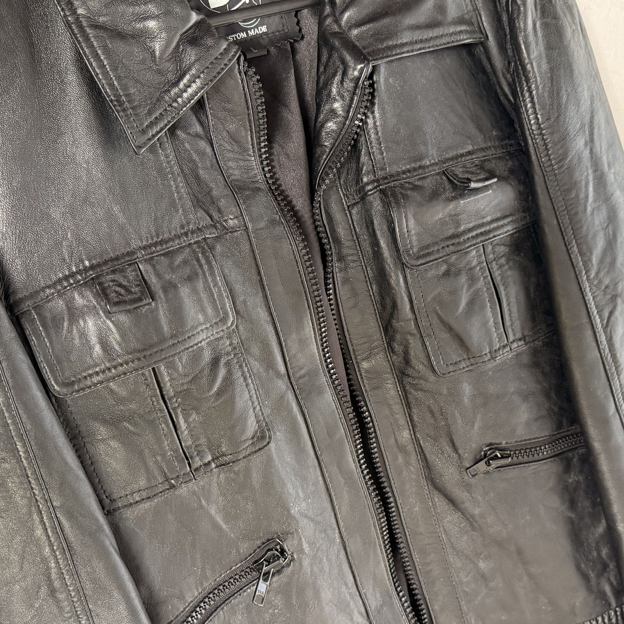 Other Custome Dior Heidi Slimane style leather bomber jacket Size US M / EU 48-50 / 2 - 5 Thumbnail