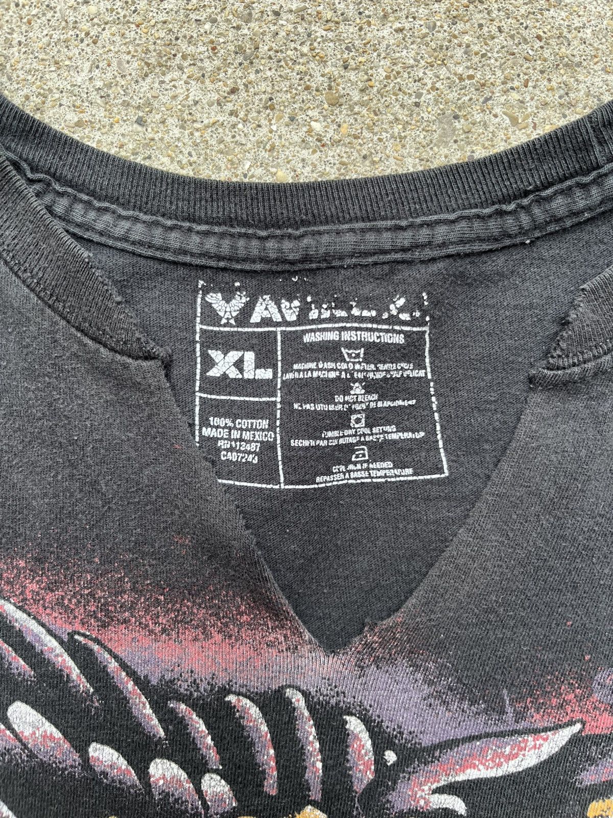 Affliction Vintage Y2K Avirex Affliction Skull Graphic Tee Size US XL / EU 56 / 4 - 3 Thumbnail
