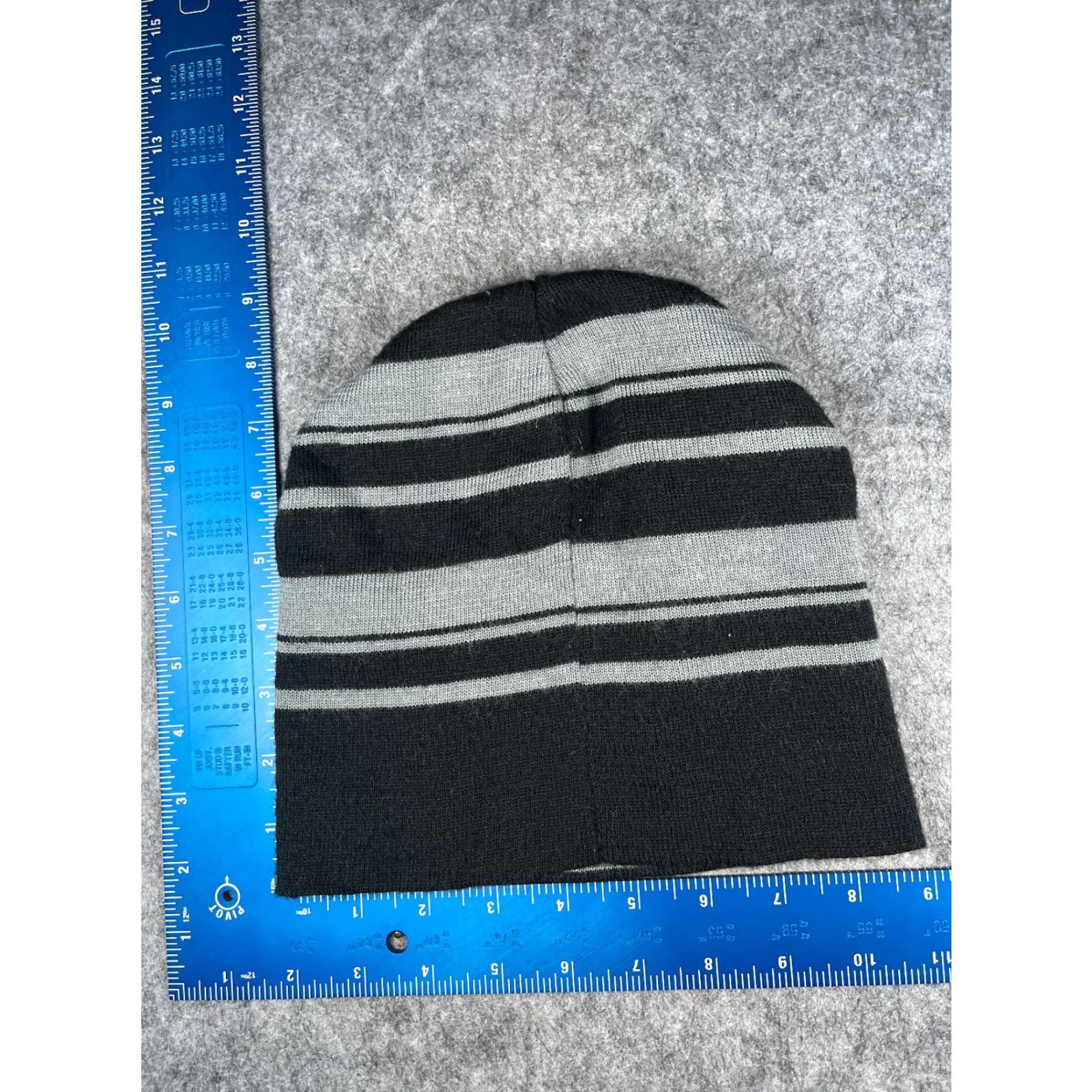 Star Wars Star Wars Beanie Adult One Size Black Gray Stripe Knit 100% Acrylic Ski Hat/Cap Mens Beanie Star Wars Stars Theme Size ONE SIZE - 4 Thumbnail
