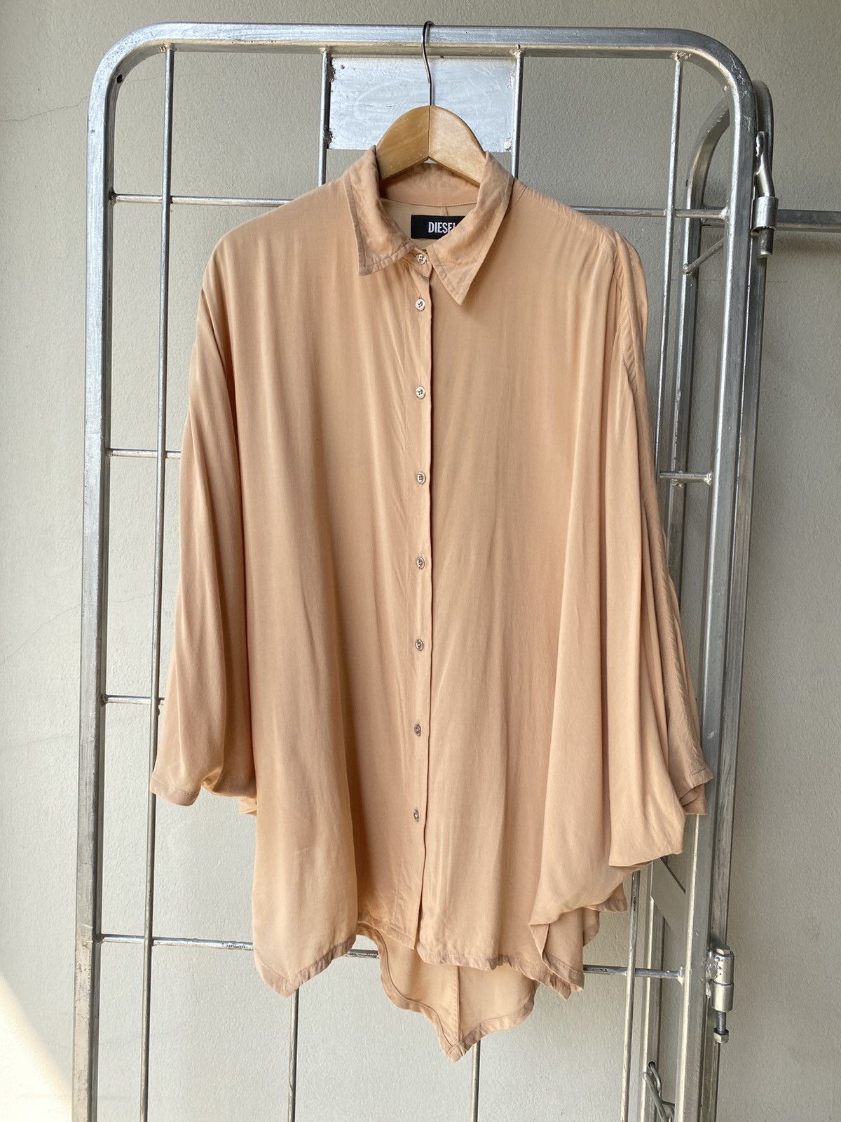 Diesel DIESEL Beige Oversized Button-Up Shirt Size M / US 6-8 / IT 42-44 - 20 Thumbnail