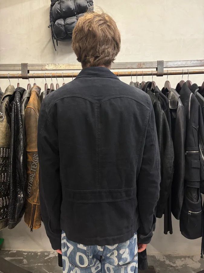 Just Cavalli × Vintage 2000s Cavalli Black Zip-Up Suede Jacket Size US M / EU 48-50 / 2 - 3 Thumbnail