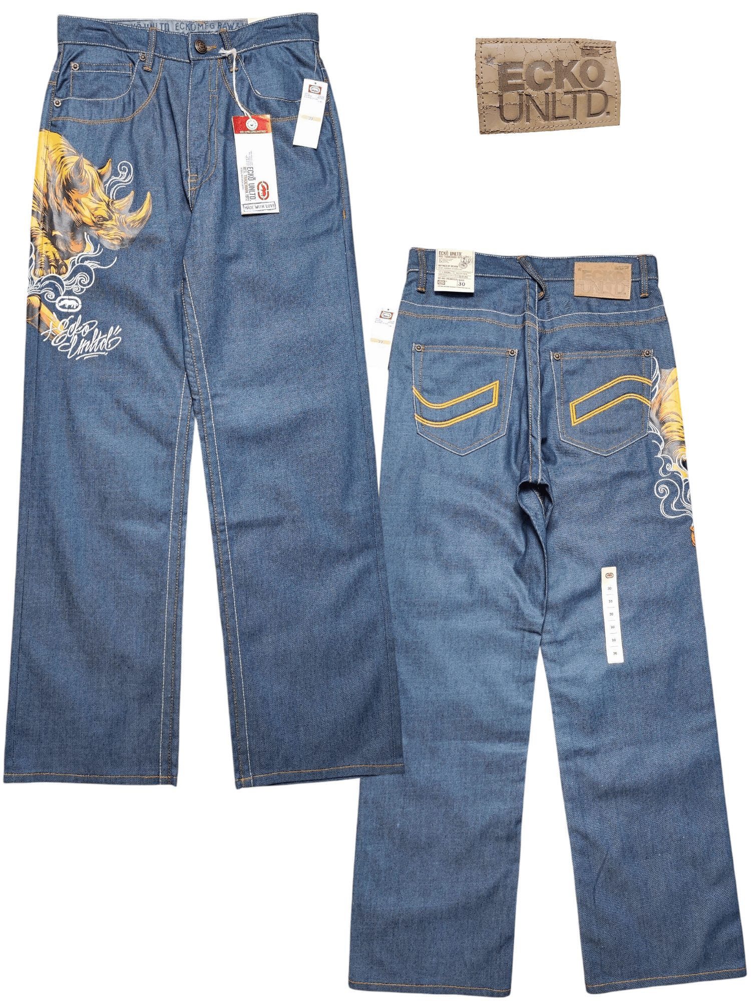 Ecko Unltd. Crazy Vintage Y2K Ecko UNLTD Baggy Jeans Skater Size US 30 / EU 46 - 1 Thumbnail