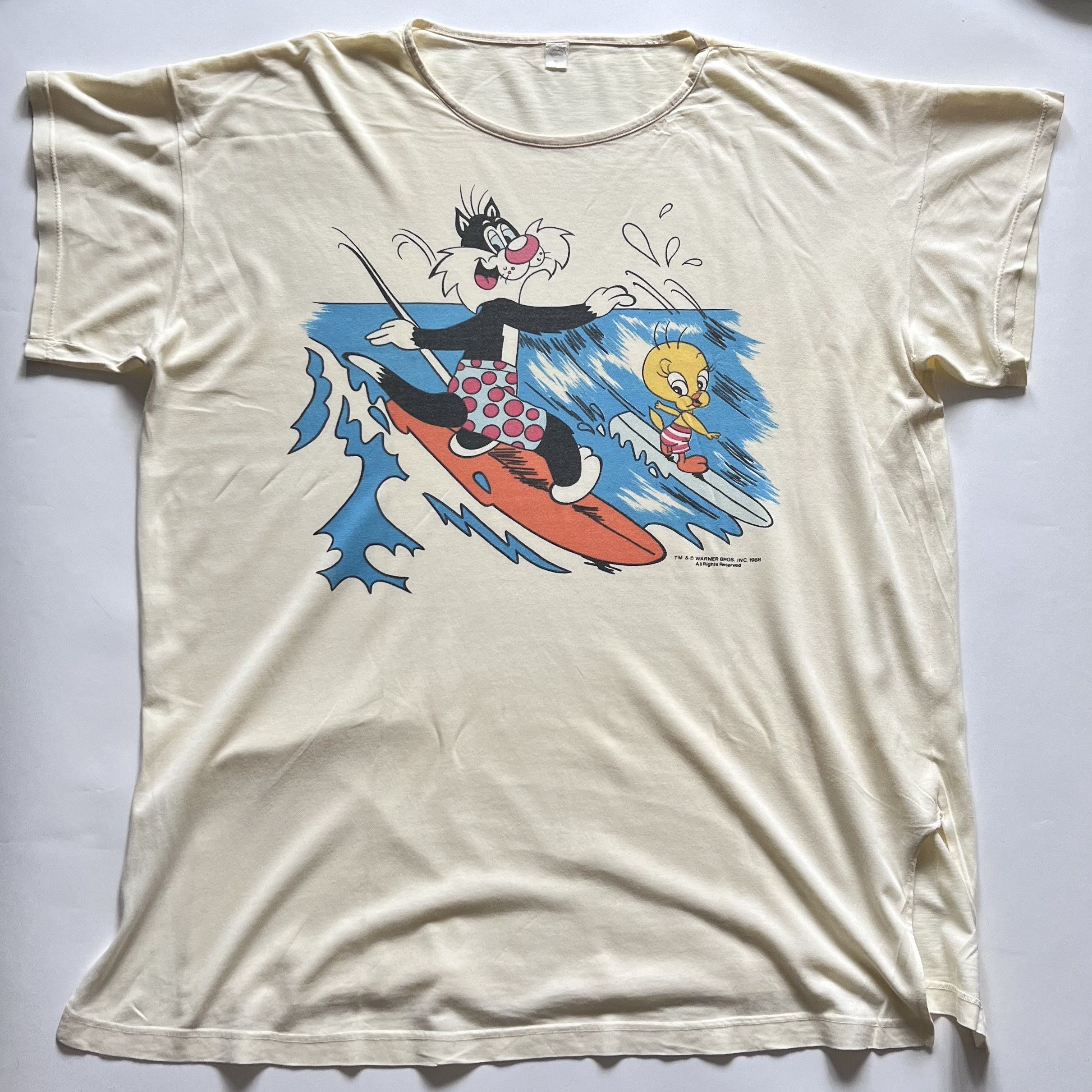 Vintage Vintage Looney Tunes Tweety Bird Cartoon Promo T-Shirt XXL Size US XXL / EU 58 / 5 - 1 Thumbnail