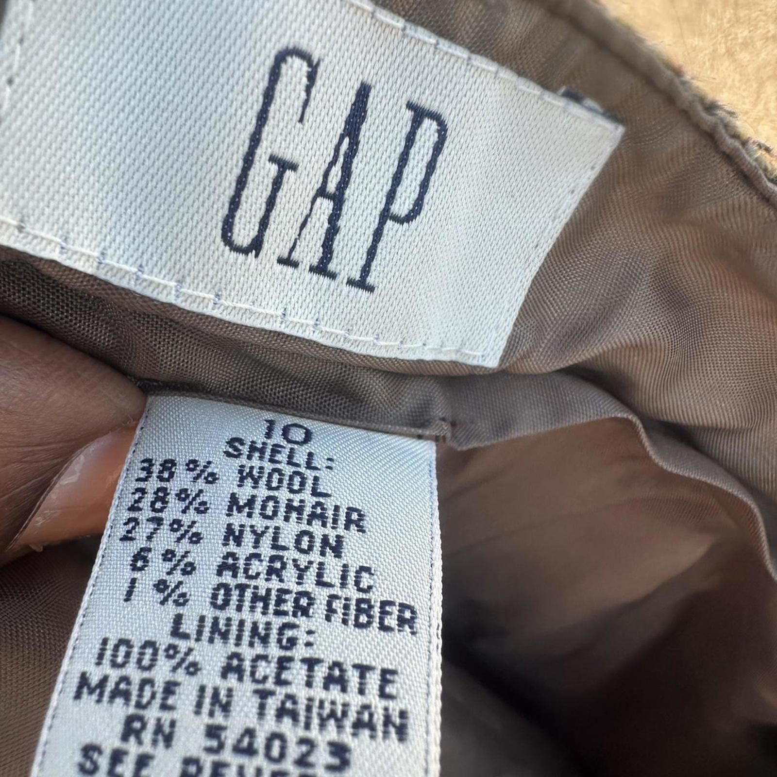 Gap Vintage Gap Lined houndstooth wool trousers dress small Size 28" / US 6 / IT 42 - 5 Thumbnail
