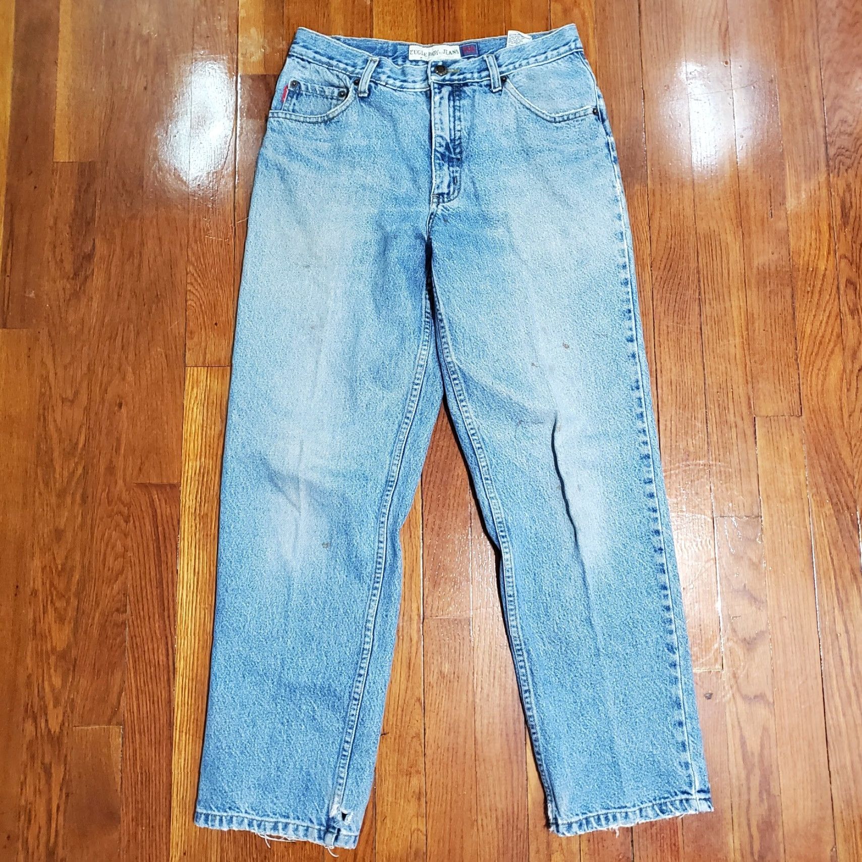 Bugle Boy VTG Bugle Boy Jeans 750 Mens 31x30 Baggy Straight Distressed Skater Grunge Y2K 80s 90s Hip Hop Size US 31 - 4 Thumbnail