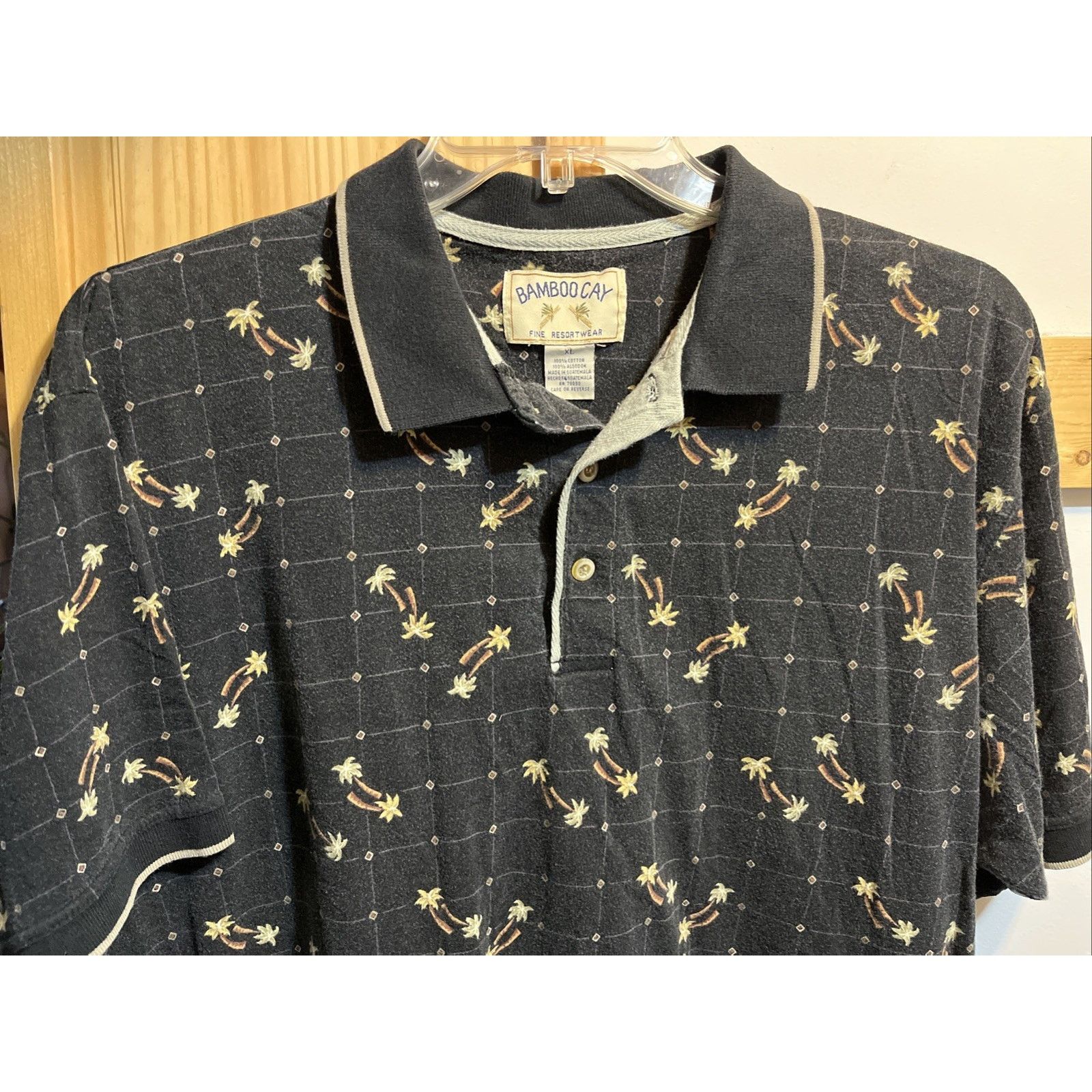 Other Bamboo Cay Polo Shirt Men’s XL Black Floral Hawaiian SS Size US XL / EU 56 / 4 - 4 Thumbnail