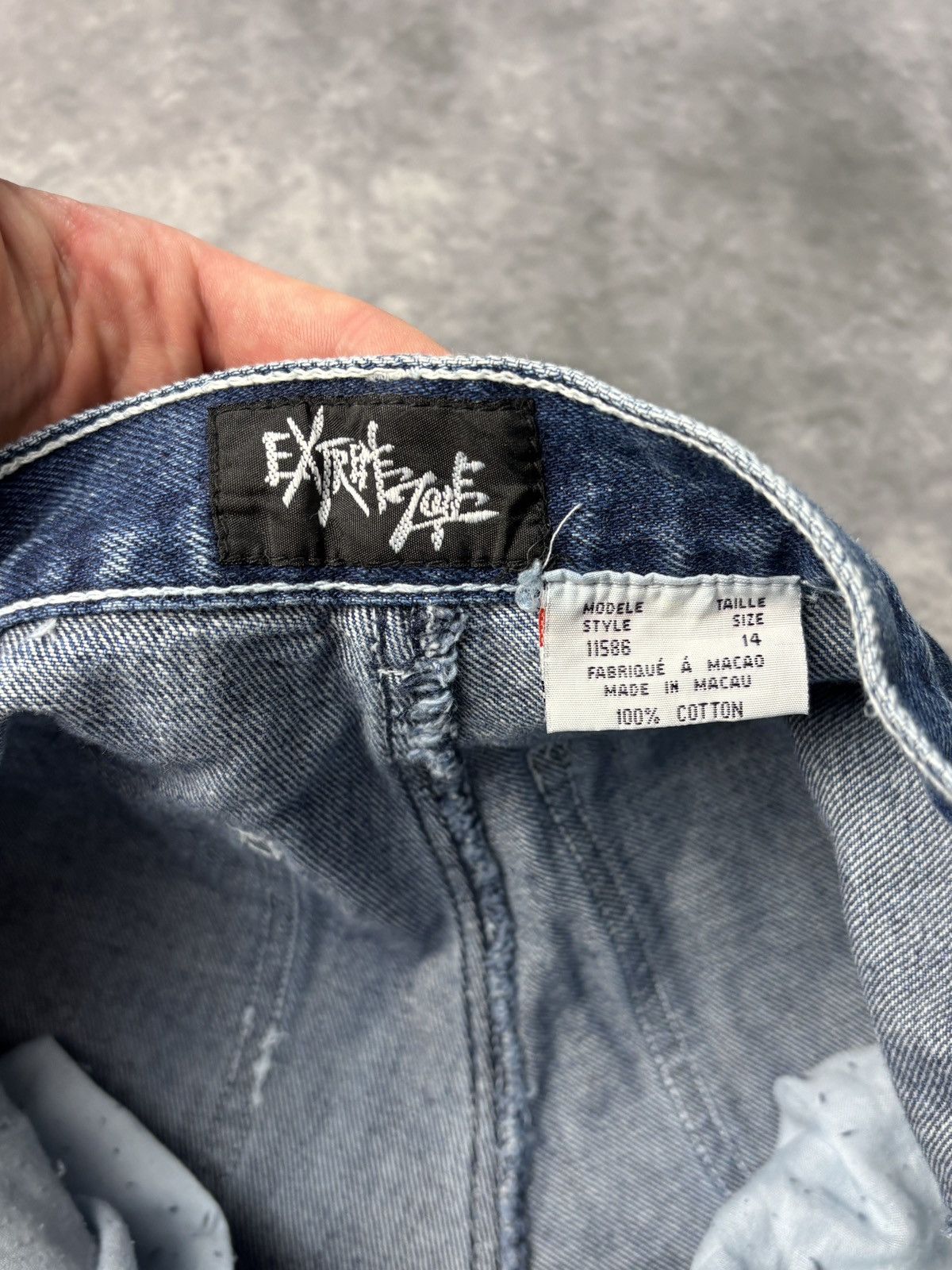 JNCO × Southpole × Vintage 1990s Extreme Zone Denim Cargo Pants Vintage Rave Jorts Zip Size 26" / US 2 / IT 38 - 13 Thumbnail