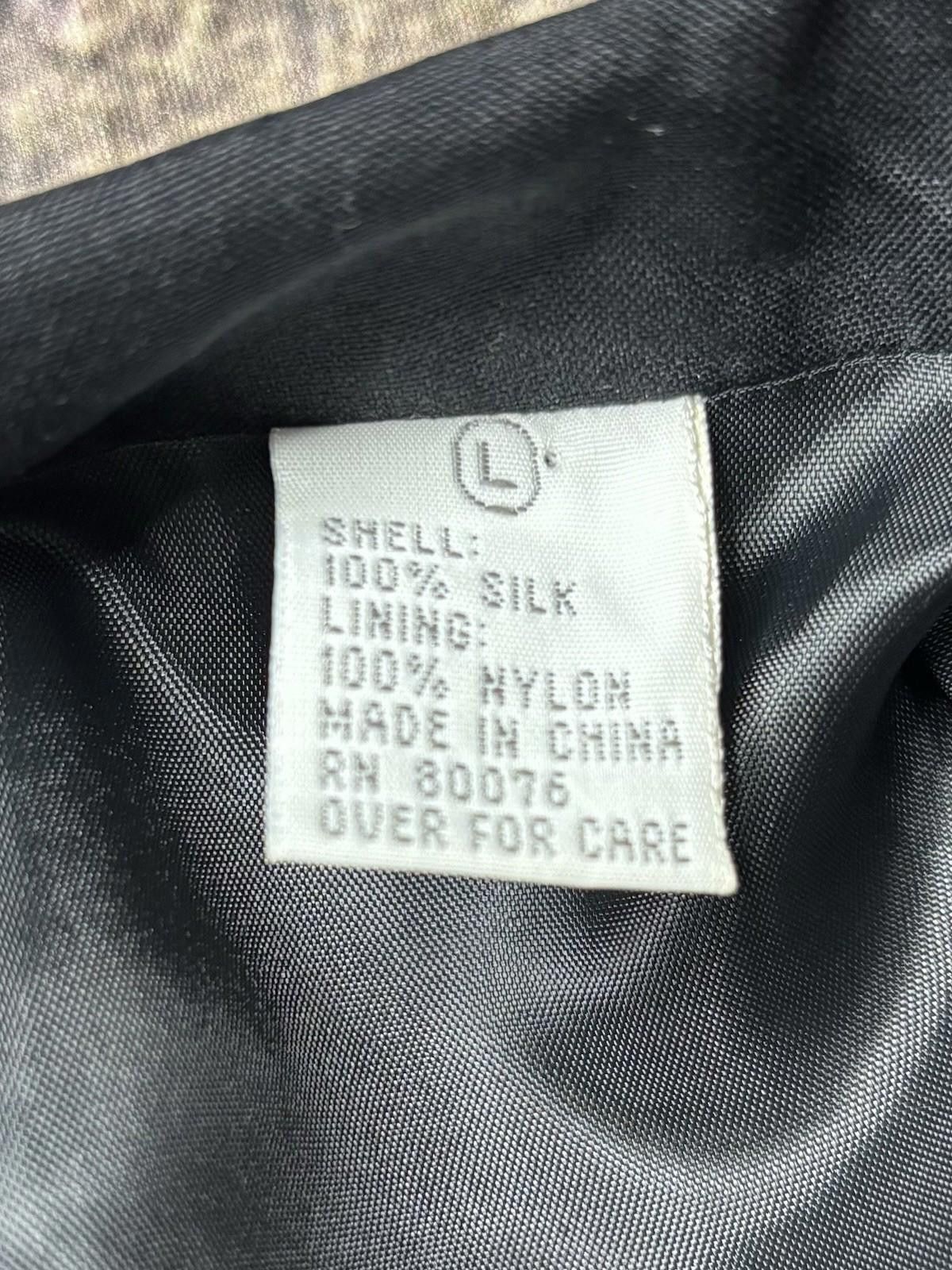 Robert Stock VTG Robert Stock Blazer Jacket Mens 44R Large 100% Silk Size 44R - 7 Thumbnail