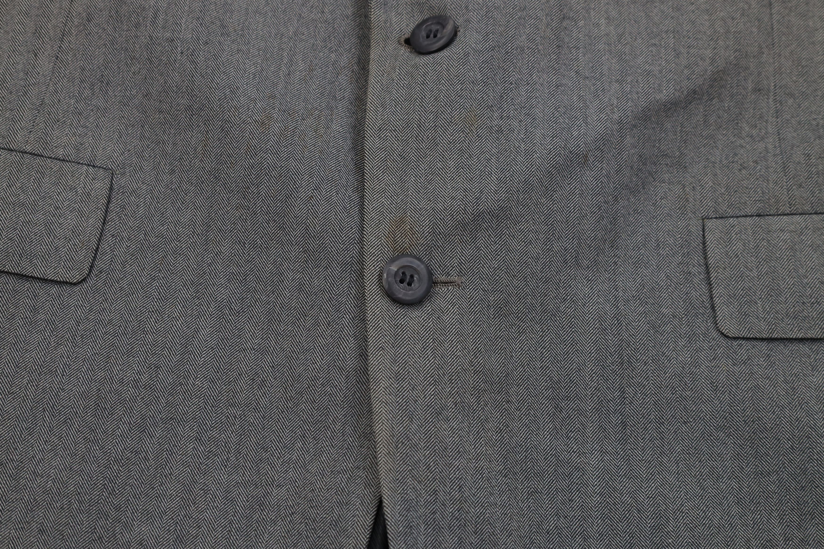 Vintage Vintage 70s Streetwear 2 Piece Wool Herringbone Suit Size 42L - 6 Thumbnail