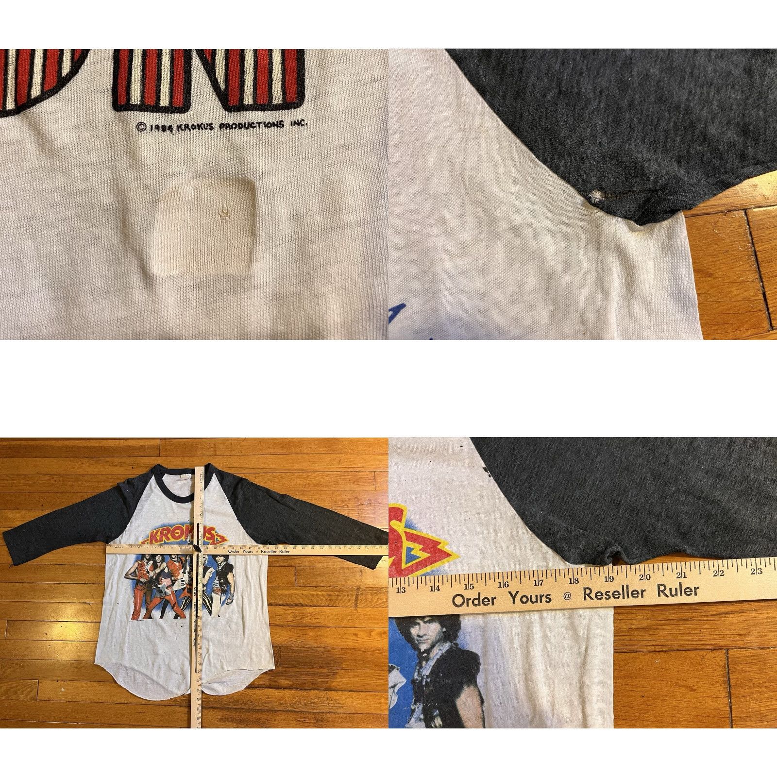 Vintage VINTAGE Krokus Shirt Men’s Medium White 80s Band Rock The Nation The Blitz Tour 1984 Mens Size US M / EU 48-50 / 2 - 10 Thumbnail