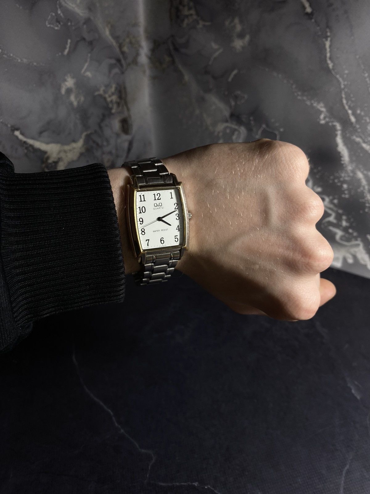 Jewelry Q&Q Quartz Rectangular Watch – Classic Appeal Japanese Brand Size ONE SIZE - 3 Thumbnail