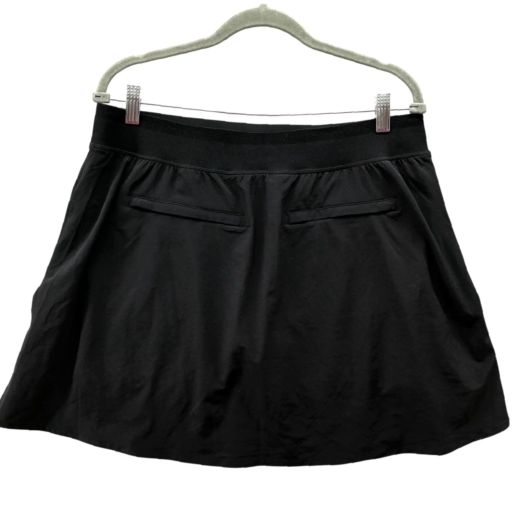 Athleta Athleta Skort Brooklyn Height High Rise Size 14 Black Athletic Active Tennis Size ONE SIZE - 2 Thumbnail