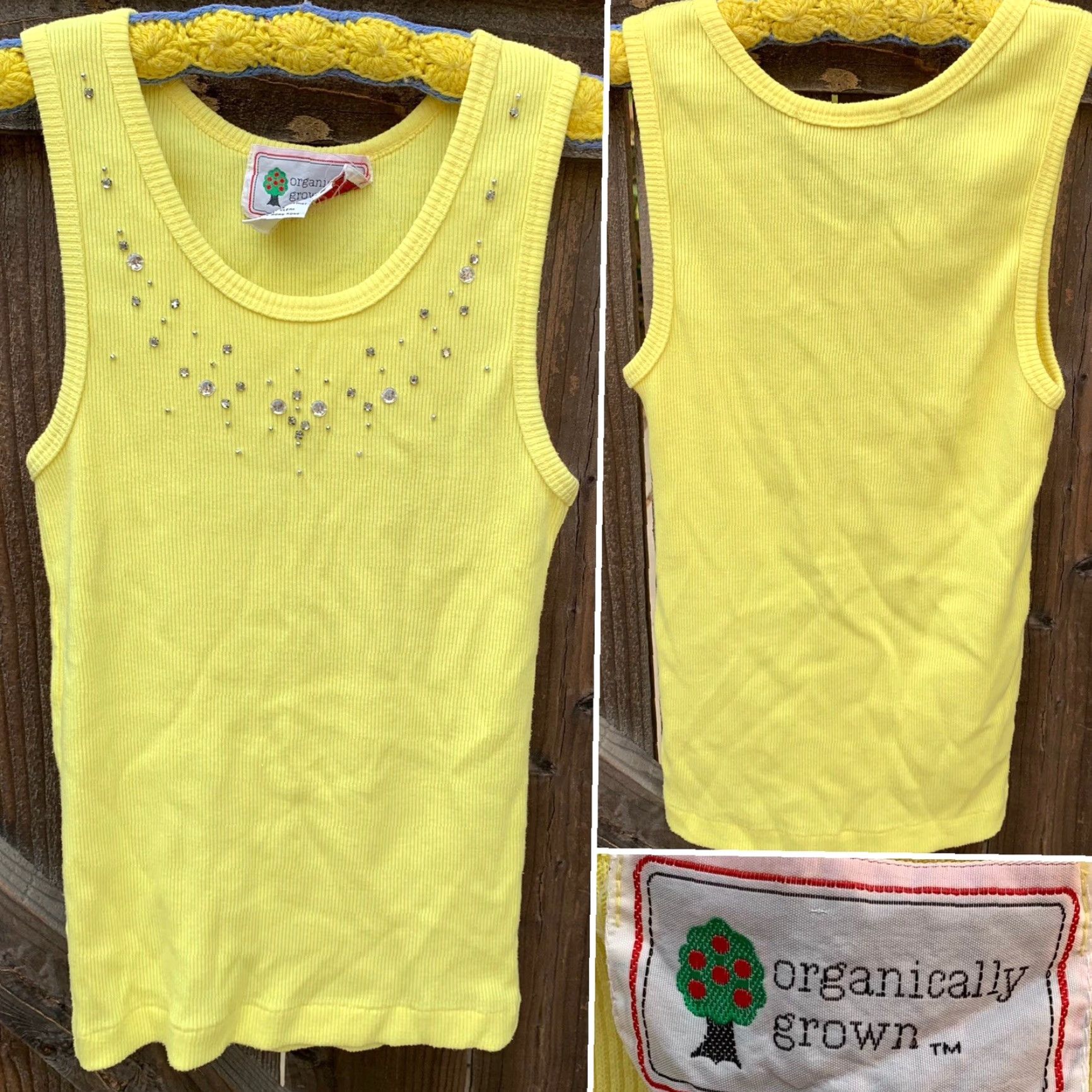 Vintage VINTAGE Organically Grown tank top Ribbed polyeser? Wait Size S / US 4 / IT 40 - 5 Thumbnail