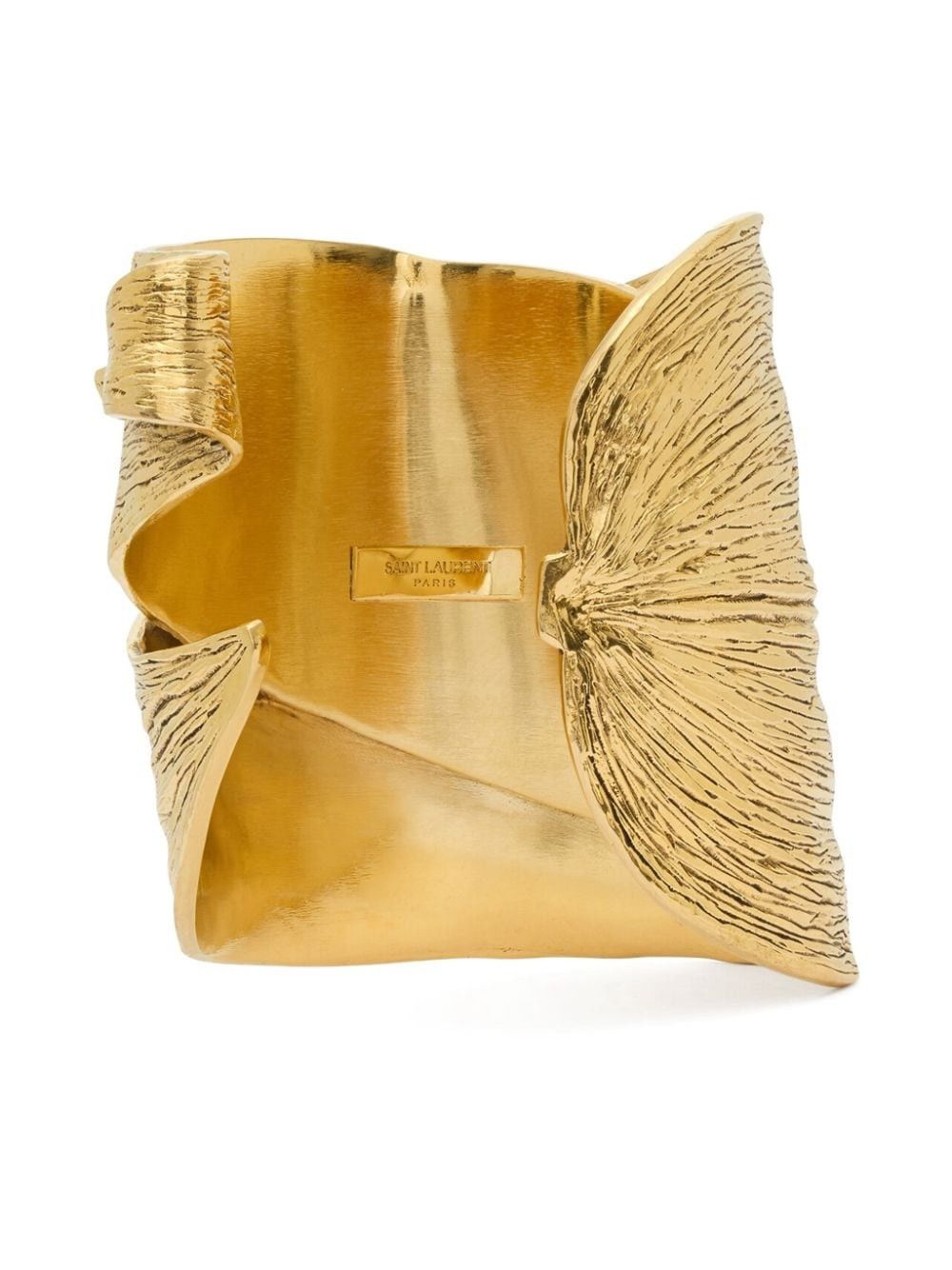 Saint Laurent Paris o1b1hav110325 746961 Size: S / Leaf Cuff Bracelet Metal Gold Size ONE SIZE - 5 Thumbnail