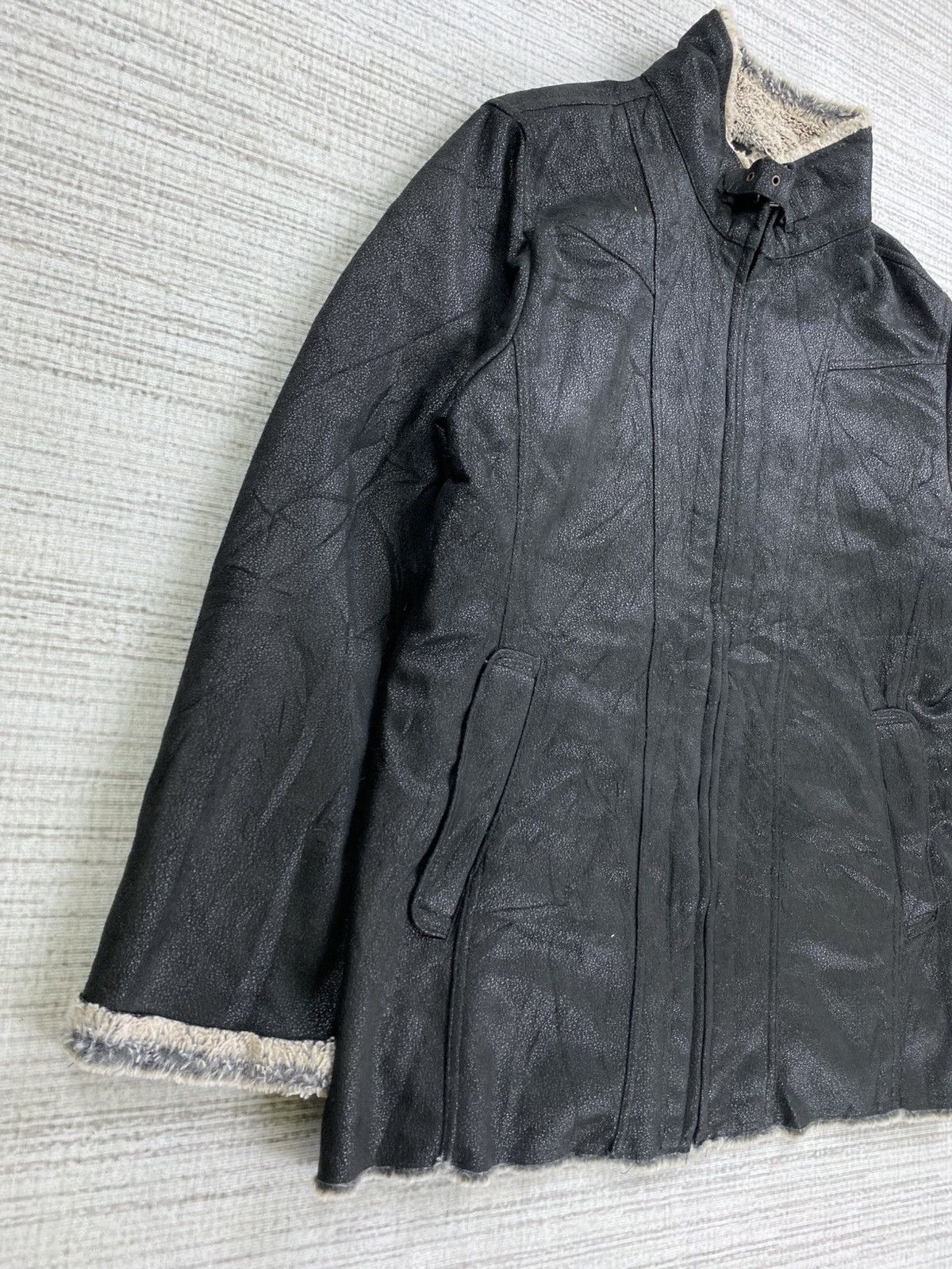 Designer × Vintage Vintage Christian Orani Lined Sherpa Suede Leather Jacket Size US M / EU 48-50 / 2 - 3 Thumbnail