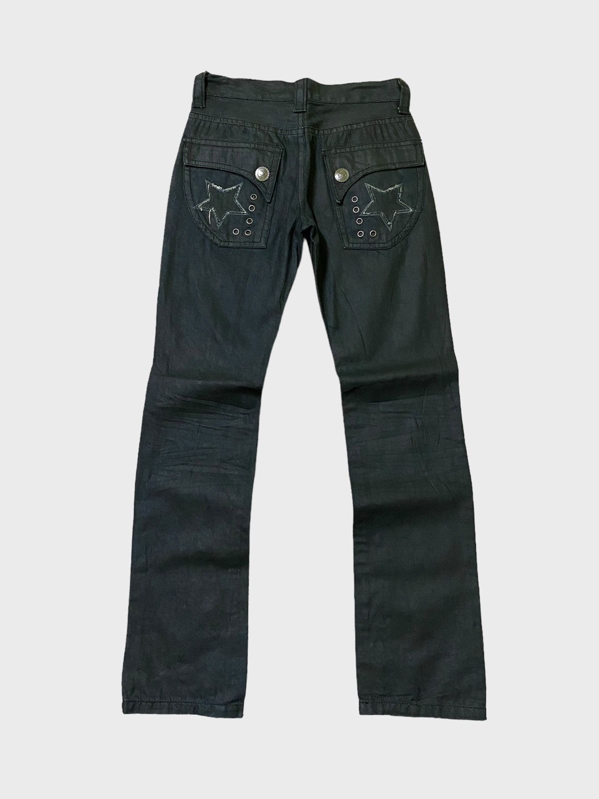 Hysteric Glamour × Le Grande Bleu (L.G.B.) LOWBOX 🌟 Waxed Rick Owen's style Denim Size US 28 / EU 44 - 1 Thumbnail