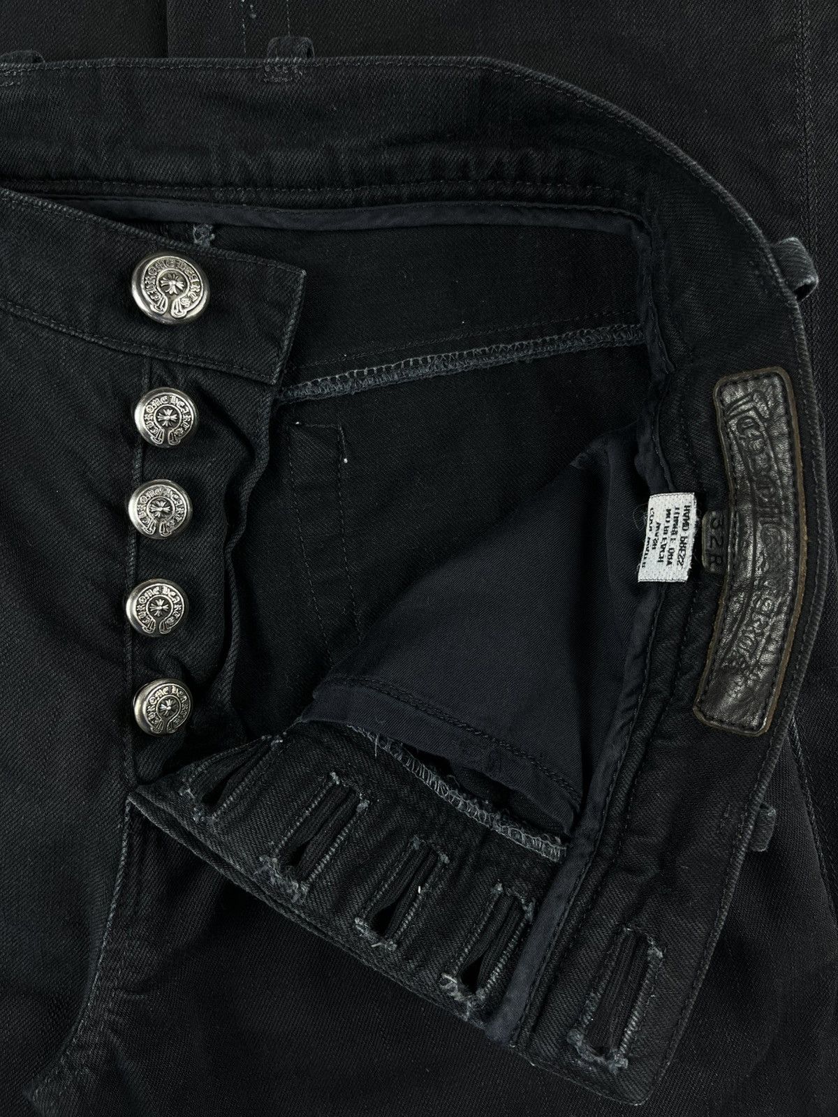 Chrome Hearts Chrome Hearts Le Fleur Knee Silver Bootcut Denim Jeans Size US 32 / EU 48 - 17 Thumbnail
