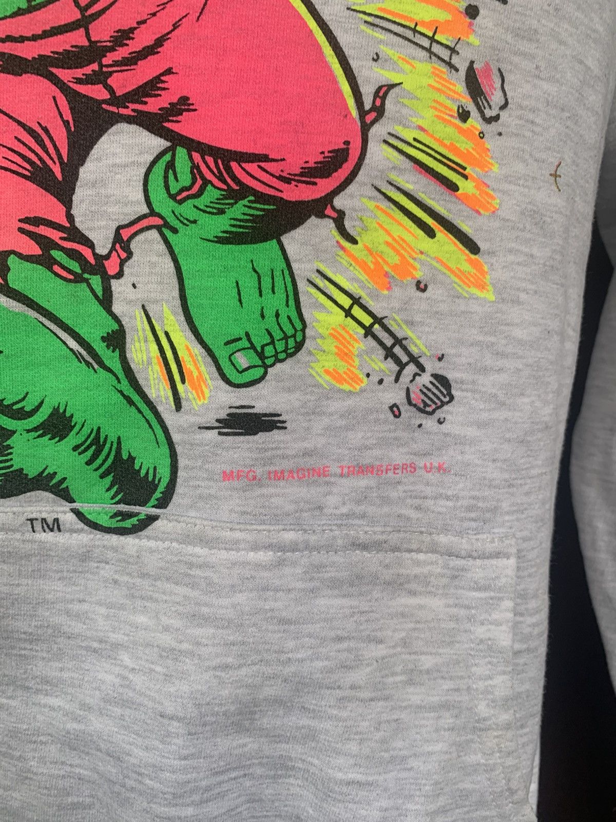 Marvel Comics × Vintage Vintage 90s The Incredible Hulk Marvel Sweatshirt Hoodie Size US S / EU 44-46 / 1 - 3 Thumbnail