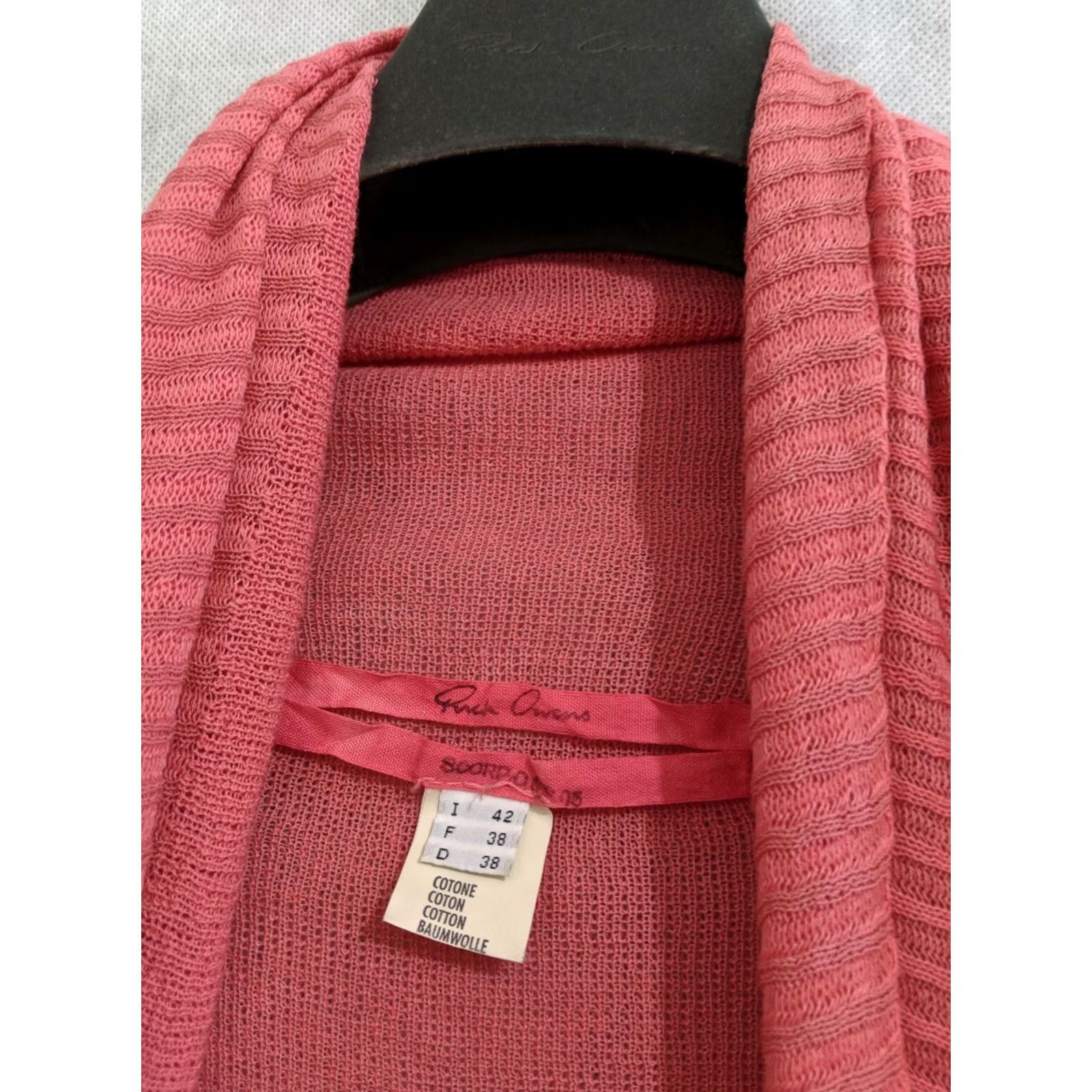 Rick Owens VINTAGE Rick Owens SS05 Scorpion Runway Poncho Cape Sweater Women 42 Red Italy Size M / US 6-8 / IT 42-44 - 7 Thumbnail