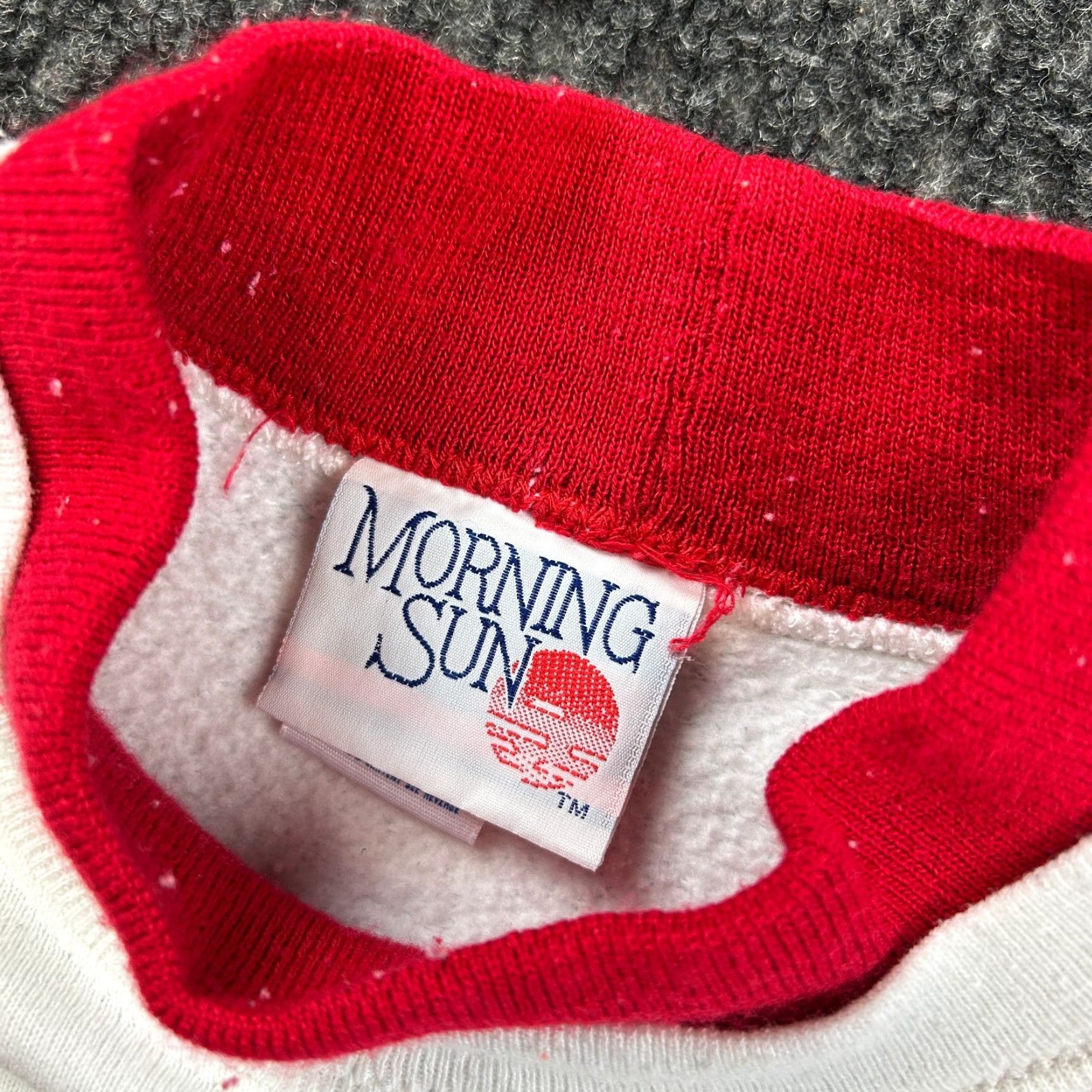 Vintage VINTAGE Morning Sun Sweatshirt Collared Knit Pullover Casual Women’s M White 80s 90s Retro School Embroidered Size M / US 6-8 / IT 42-44 - 3 Thumbnail