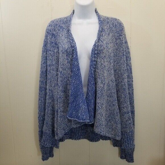 Anthropologie Anthropologie Moth S Blue Open Cardigan Winnie Waterfall Size S / US 4 / IT 40 - 1 Thumbnail