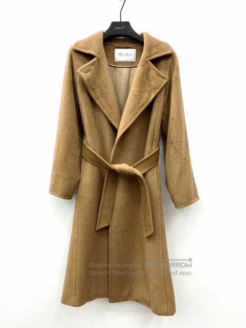 Max Mara Max Mara Classic Water Ripple Camel Fleece Coat Size S / US 4 / IT 40 - 1 Thumbnail