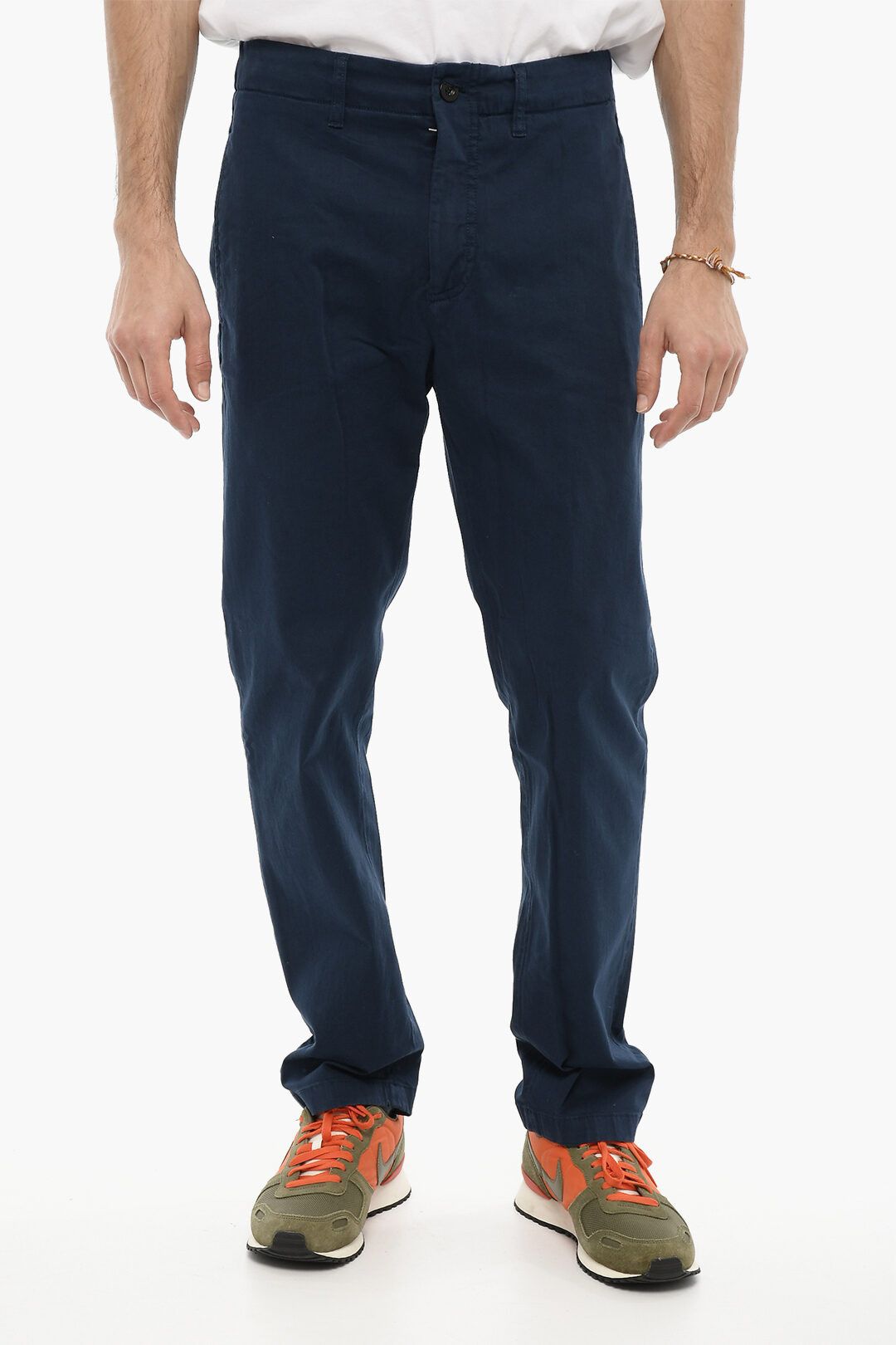 image of Department 5 Og1Mm0424 Cotton Twill Off Pant In Blue, Men's (Size 30)