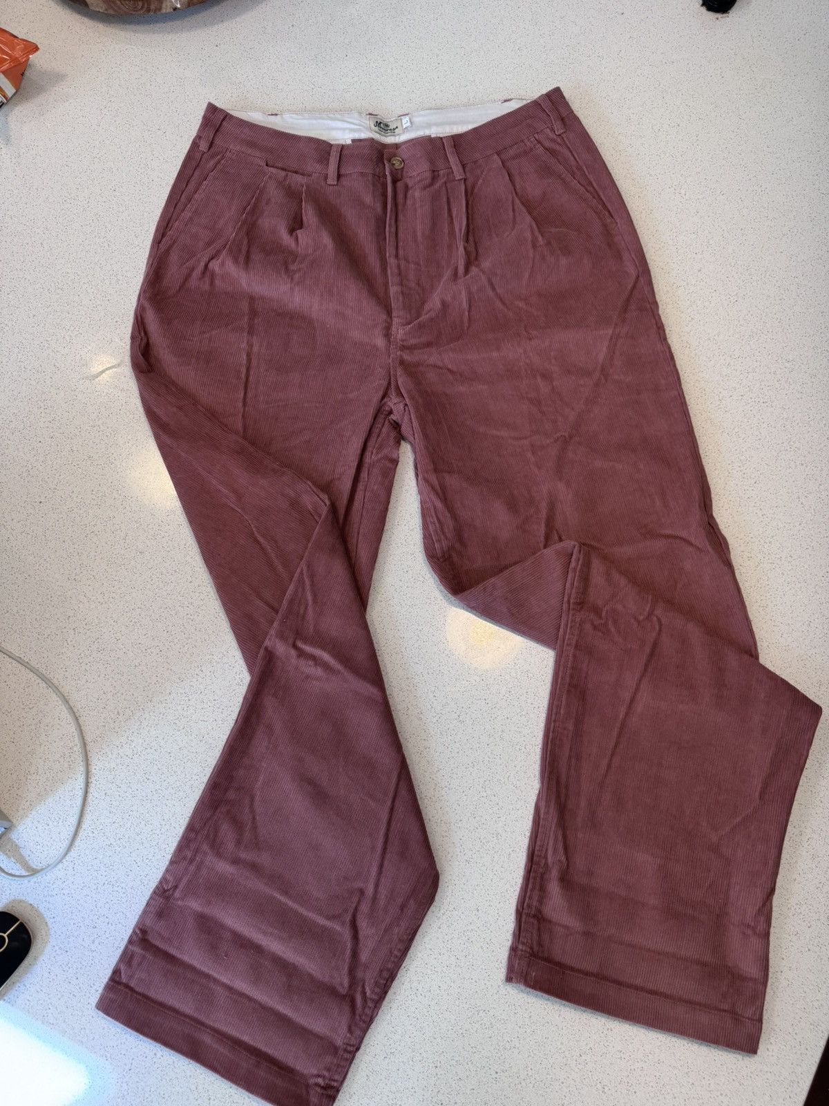Manresa Manresa Pleated Corduroy Pants (Nantucket Red) Size US 34 / EU 50 - 1 Thumbnail