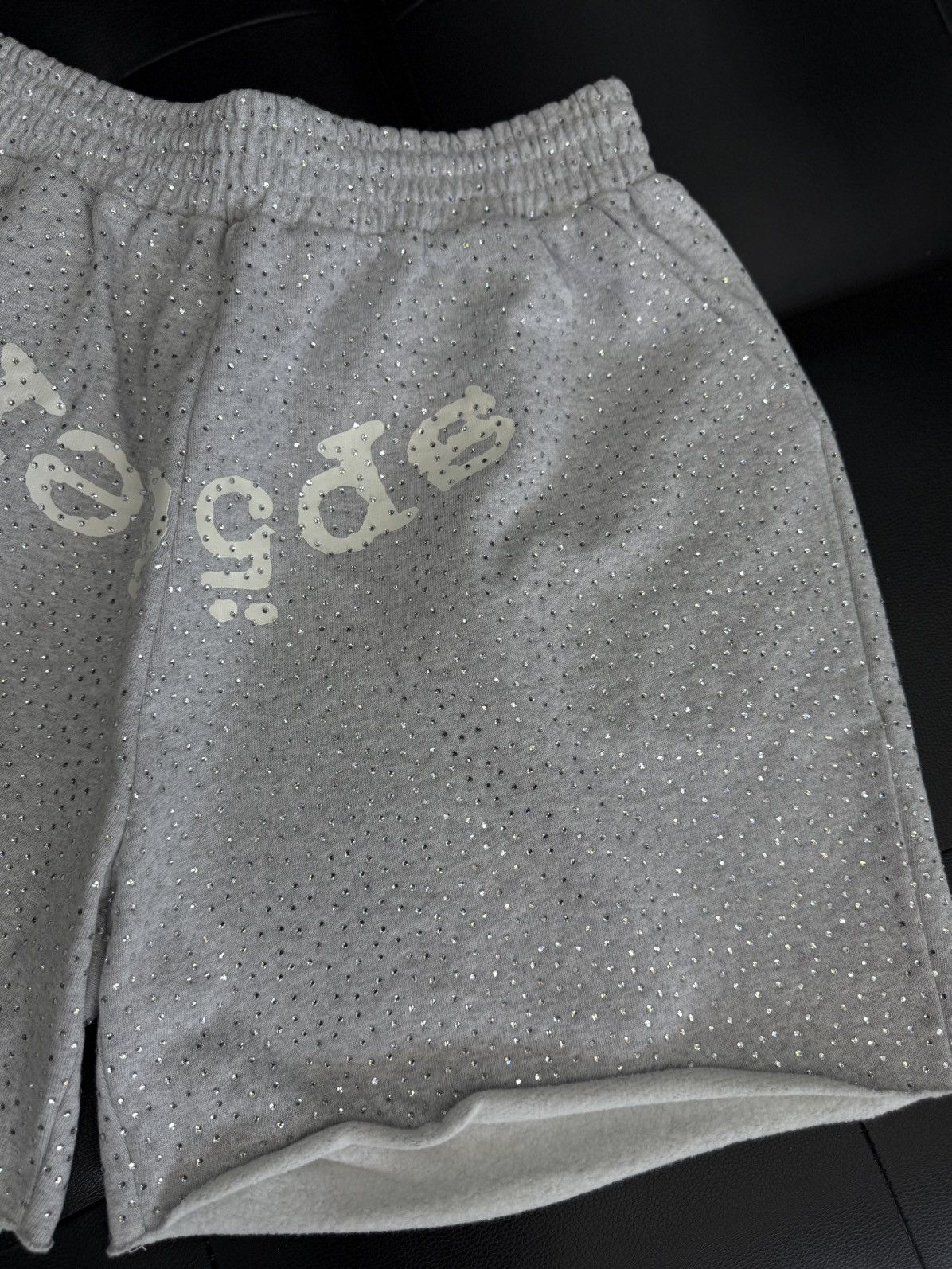 Sp5der Sp5der VVS Rhinestone Cotton Shorts Size (Medium) NEW Size US 30 / EU 46 - 5 Thumbnail