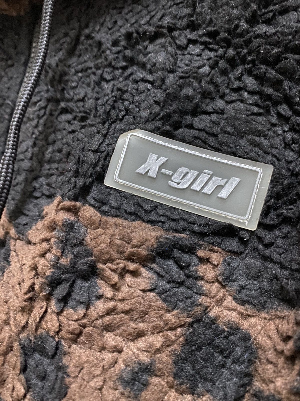 x girl leopard fleece hoody