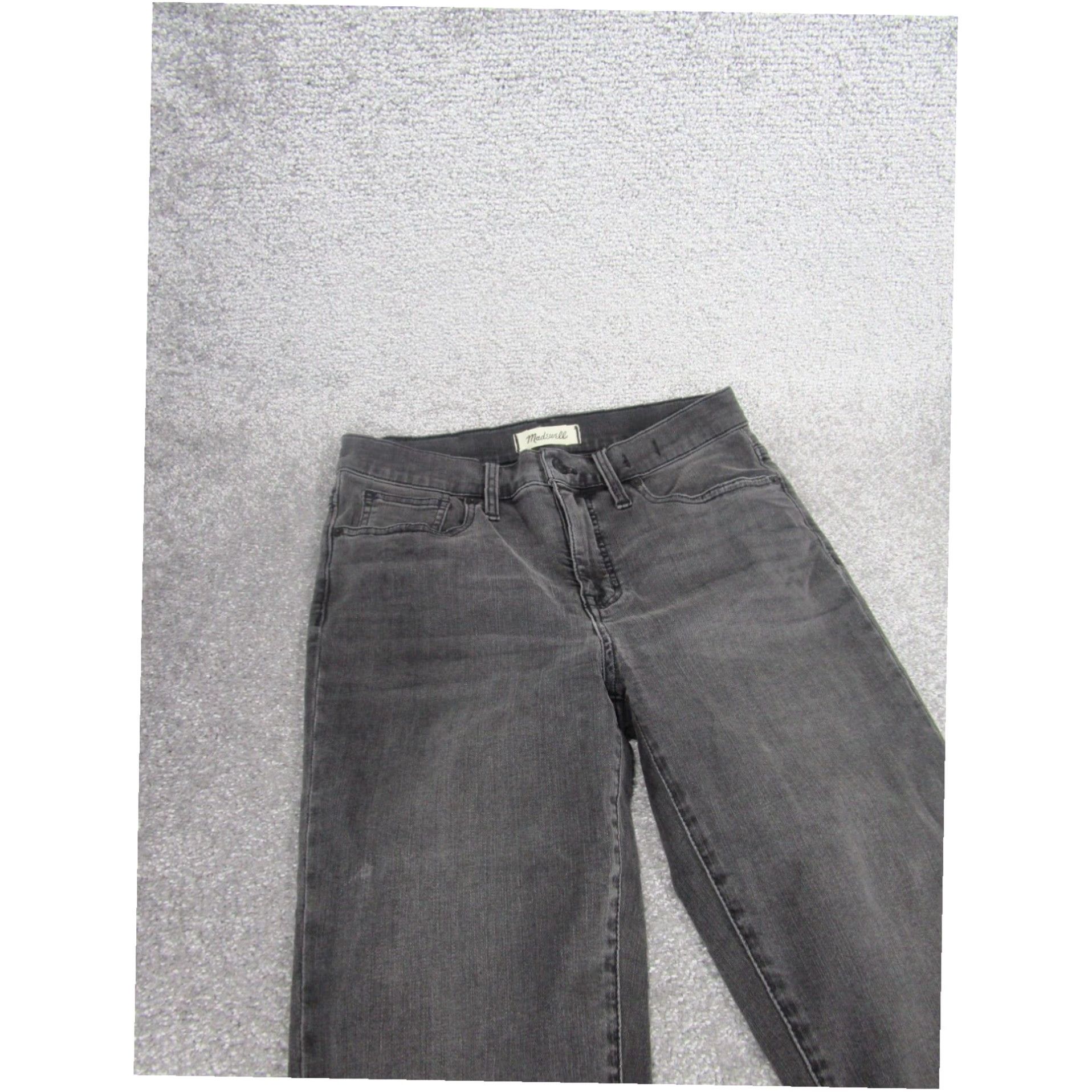 Madewell Madewell Womens Gray Mid Rise Skinny Jeans Tall 28 Denim Ripped Zip Fly Size 28" / US 6 / IT 42 - 3 Thumbnail
