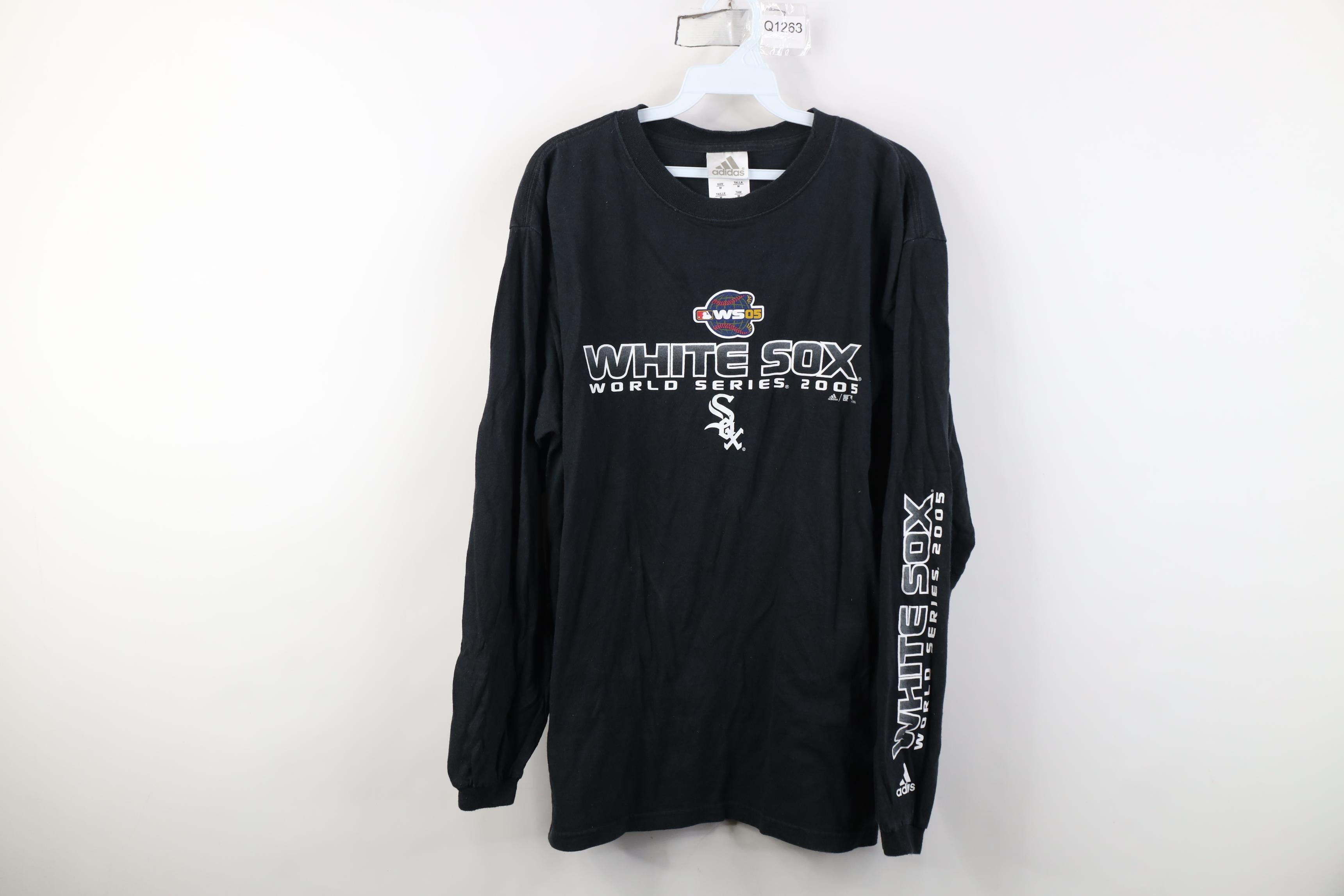 Adidas Vintage Y2K Adidas 2005 World Series Chicago Sox T-Shirt Size US M / EU 48-50 / 2 - 1 Thumbnail