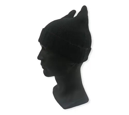 Other Japanese Brand Devil Horn Plain Beanie Hat Size ONE SIZE - 1 Thumbnail