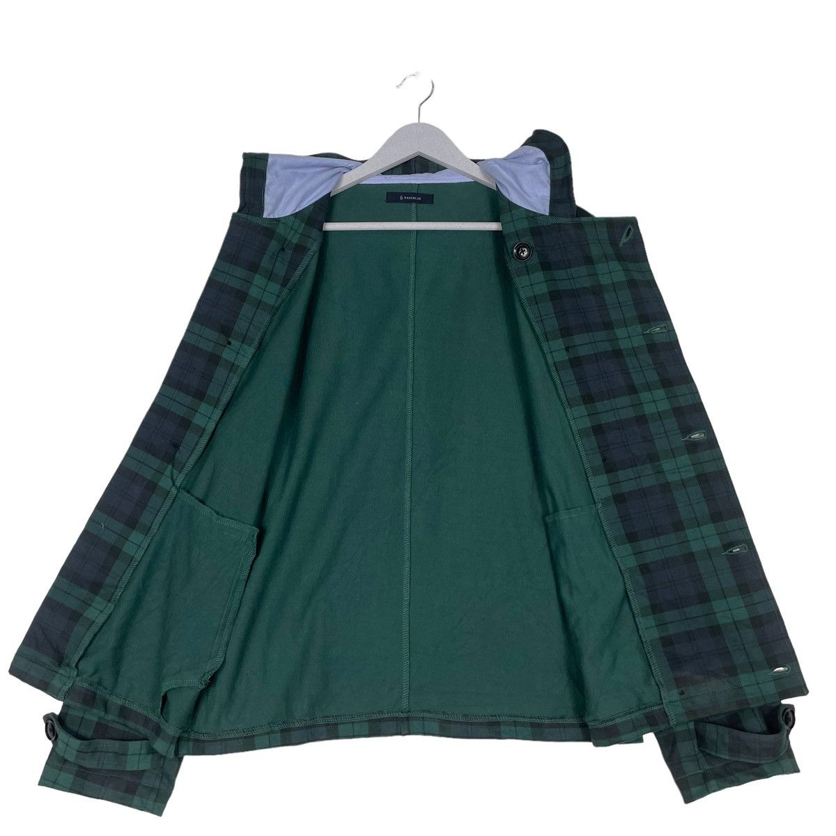 Hysteric Glamour × Japanese Brand × RAGEBLUE 💥RAGEBLUE CHECKED GREEN BLUE HOODIE JACKET Size US M / EU 48-50 / 2 - 11 Thumbnail