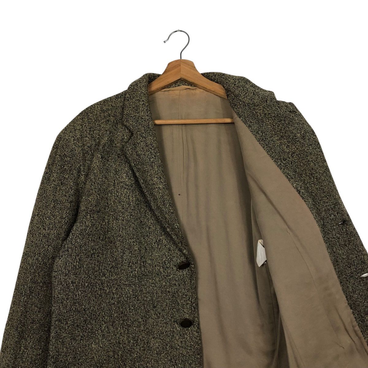 Emporio Armani 🔥VINTAGE WOOL HERRINGBONE JACKET EMPORIA ARMANI MADE ITALY Size US M / EU 48-50 / 2 - 14 Thumbnail