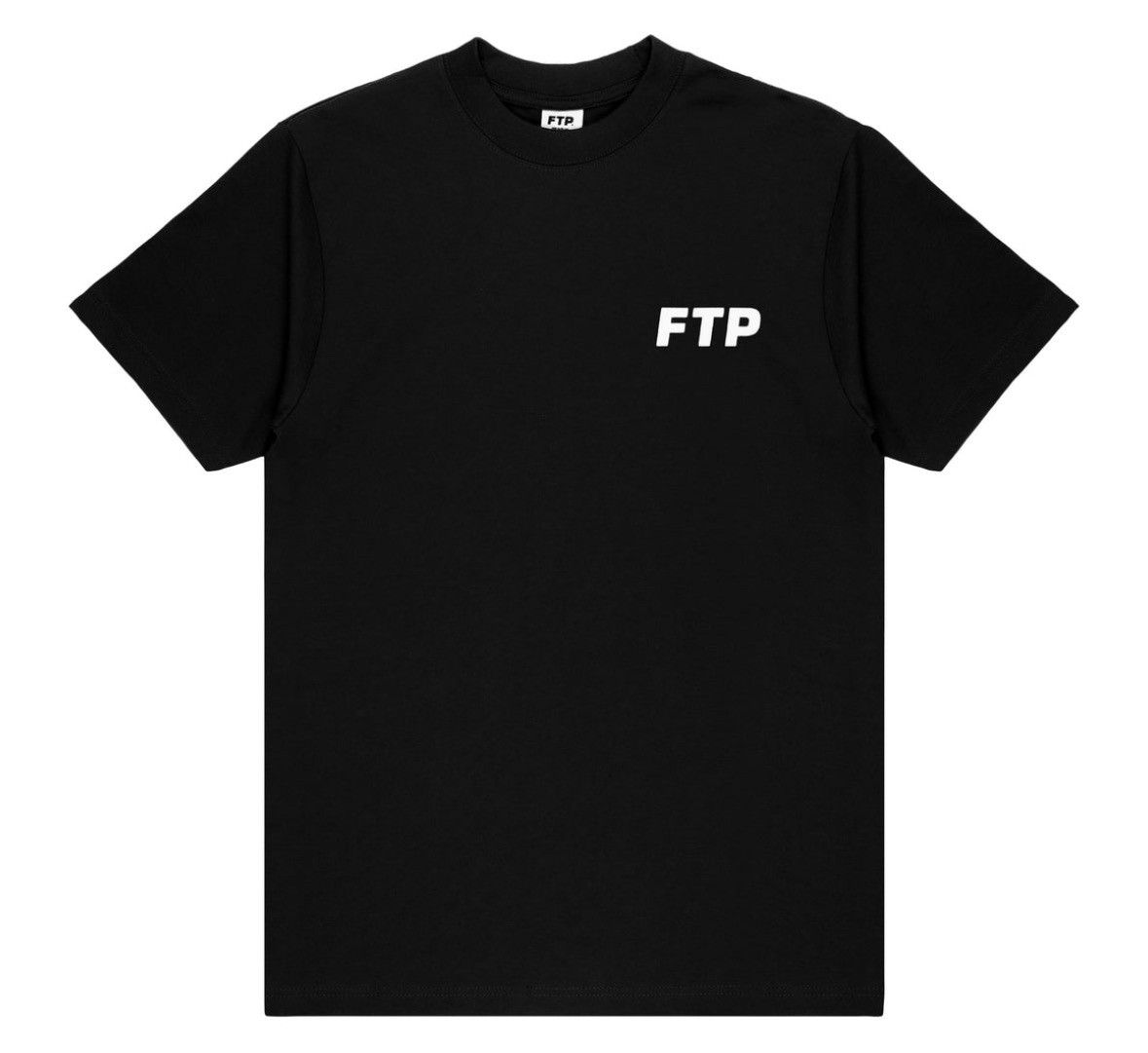 FTP Flocked Logo Tee Black XL