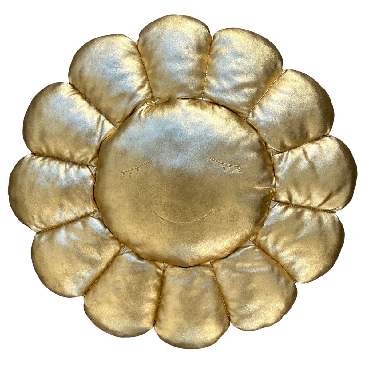 Takashi Murakami Takashi Murakami Flower Cushion Pillow Gold 60CM RARE Size ONE SIZE - 3 Thumbnail