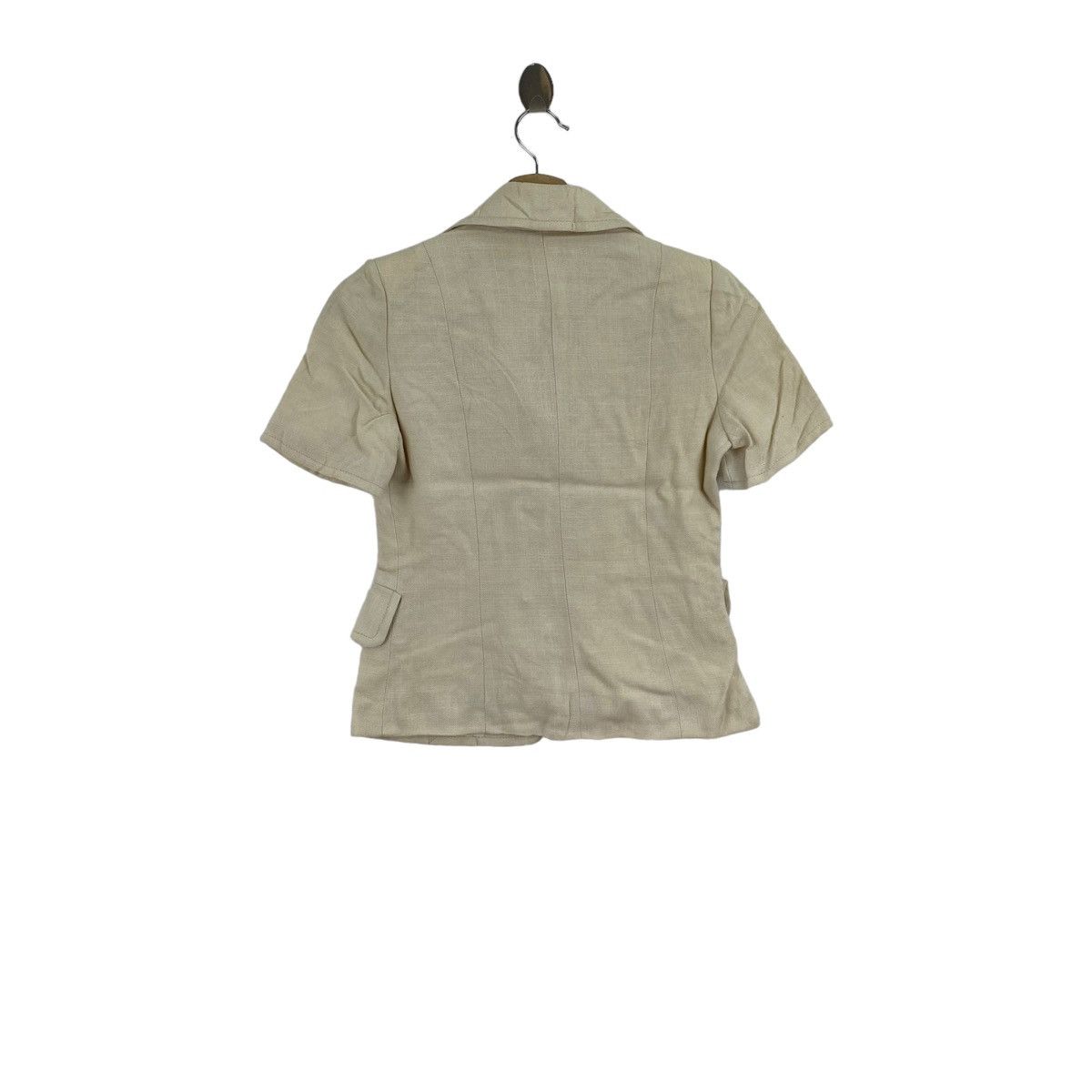 Max Mara × Vintage Vintage SUNCY MAX MARA Italy Designer Short Sleeve Formal Size XS / US 0-2 / IT 36-38 - 2 Thumbnail
