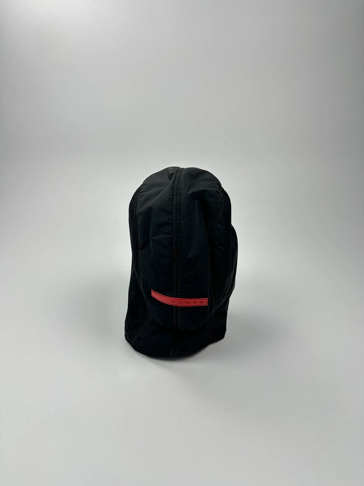 Prada Prada Sport FW99 Black Nylon Hood Mask Size ONE SIZE - 9 Thumbnail